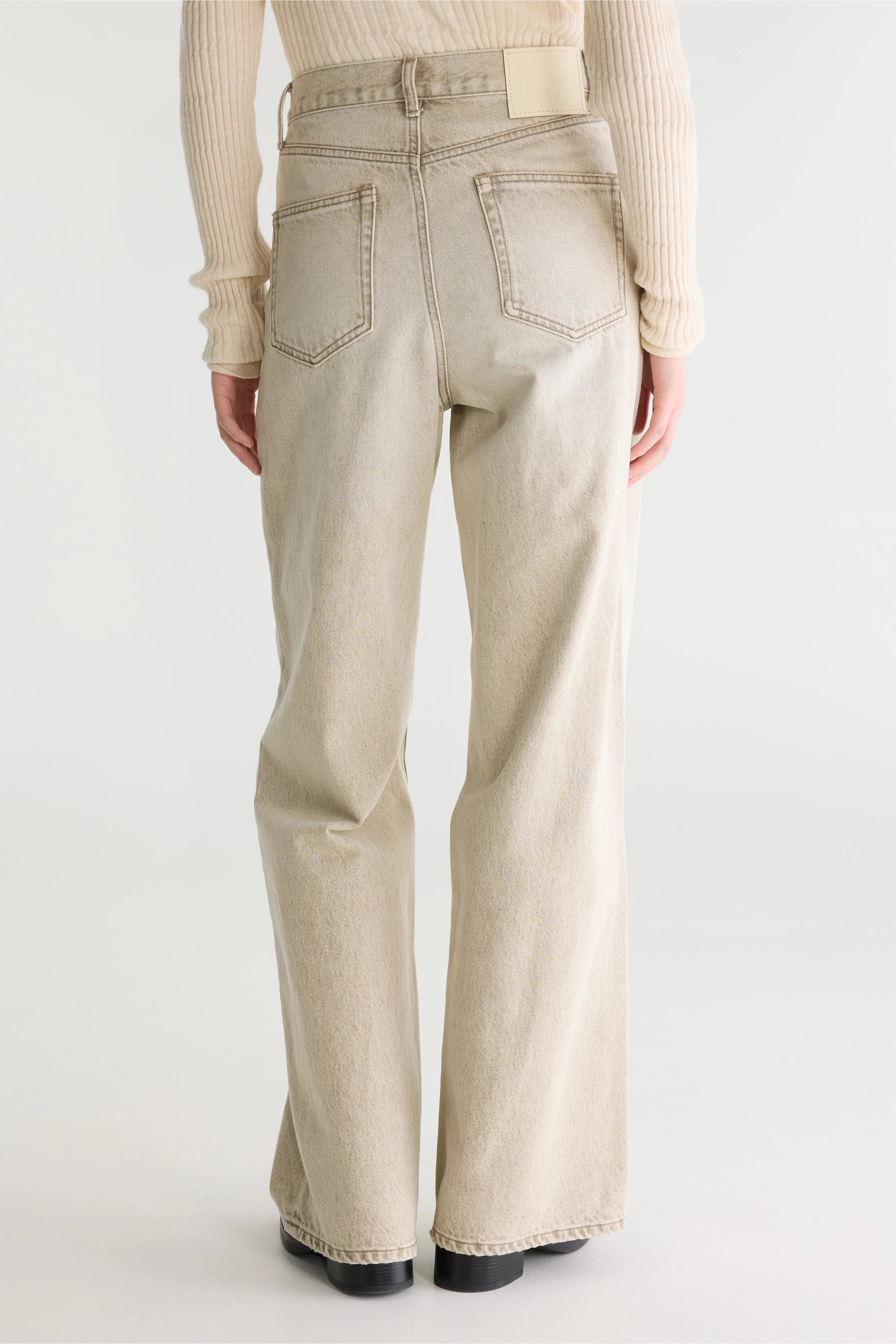 Denim N. 64 - wijde jeans (262 / W / BEIGE SNOW)