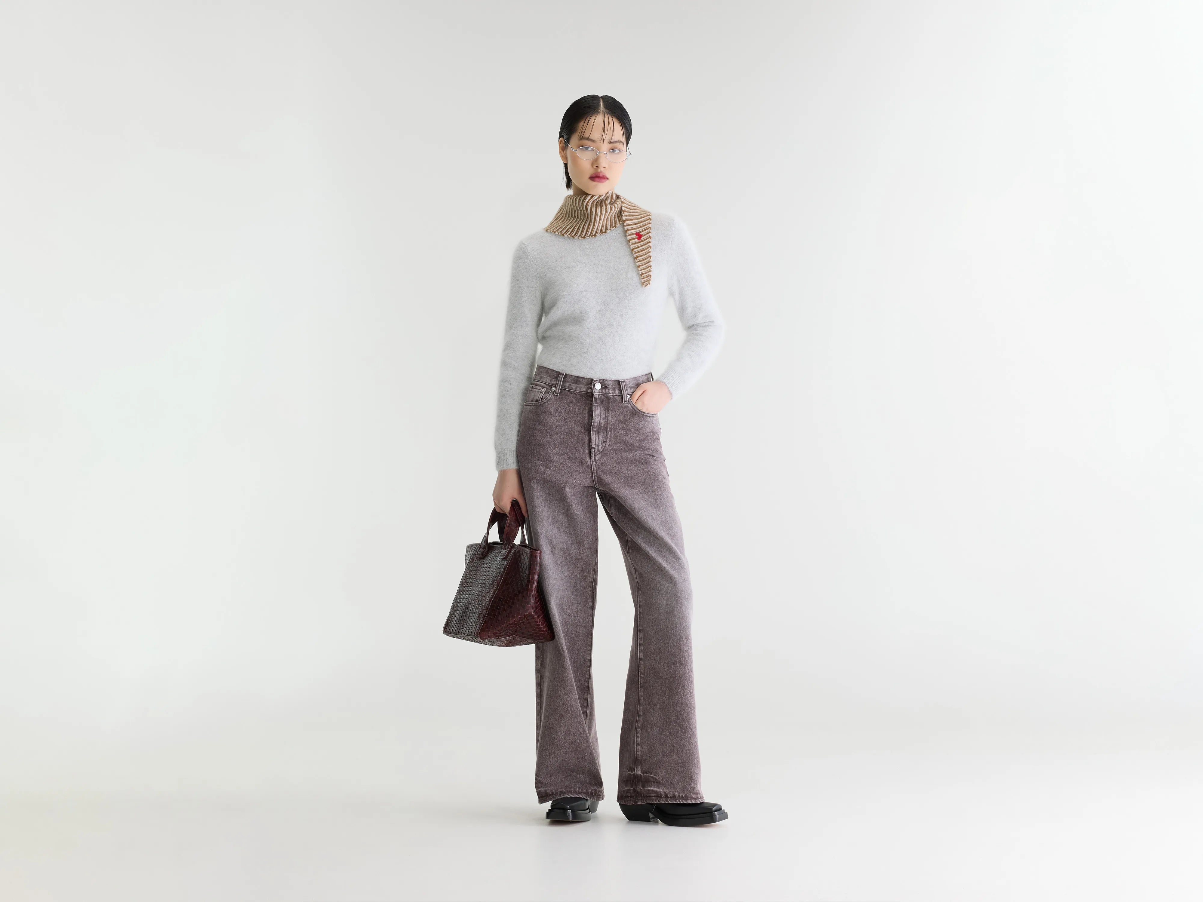 Jean large - Denim N. 64 (262 / W / USED BURGUNDY)