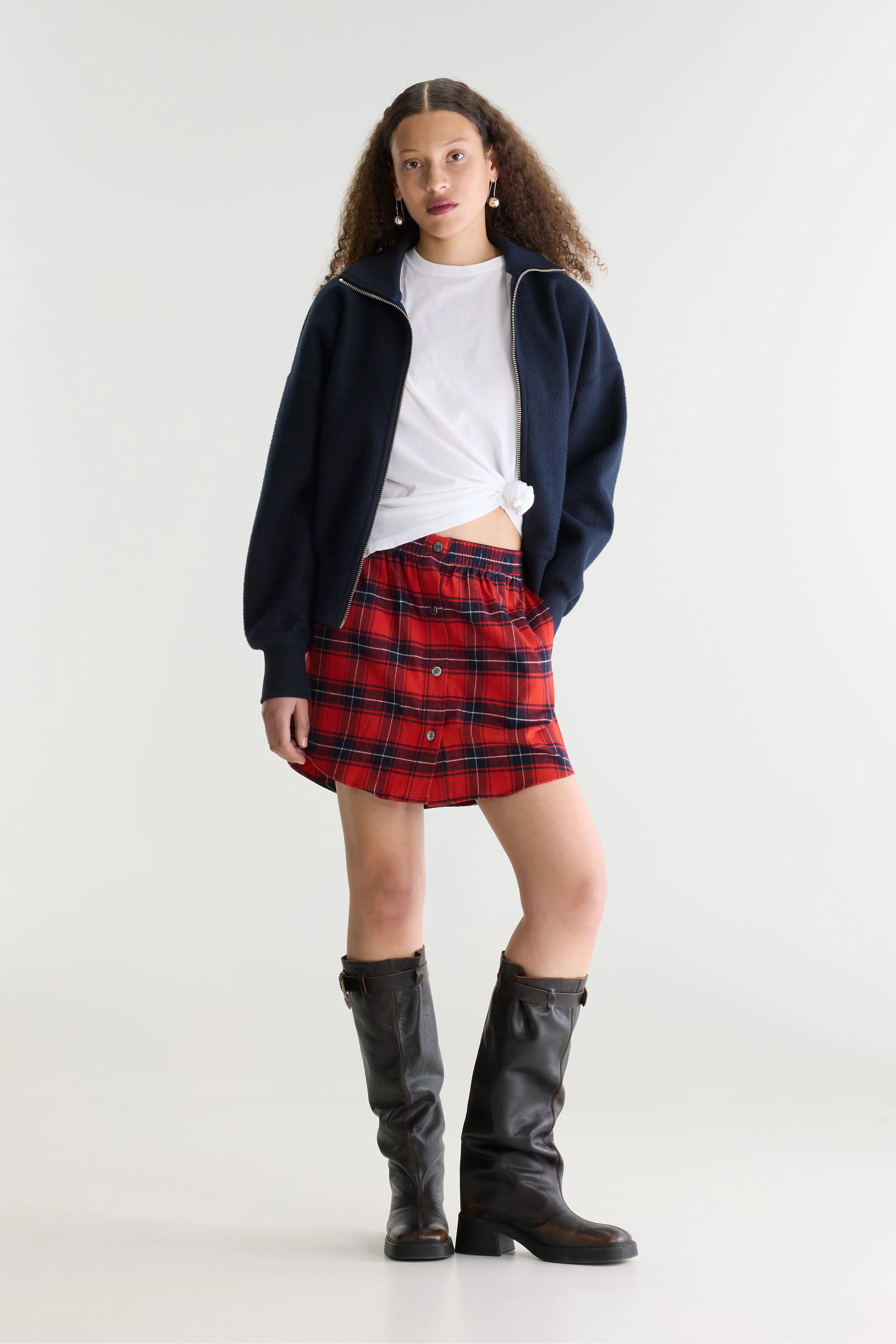 Jayne mini checked skirt (262 / W / CHECK B)
