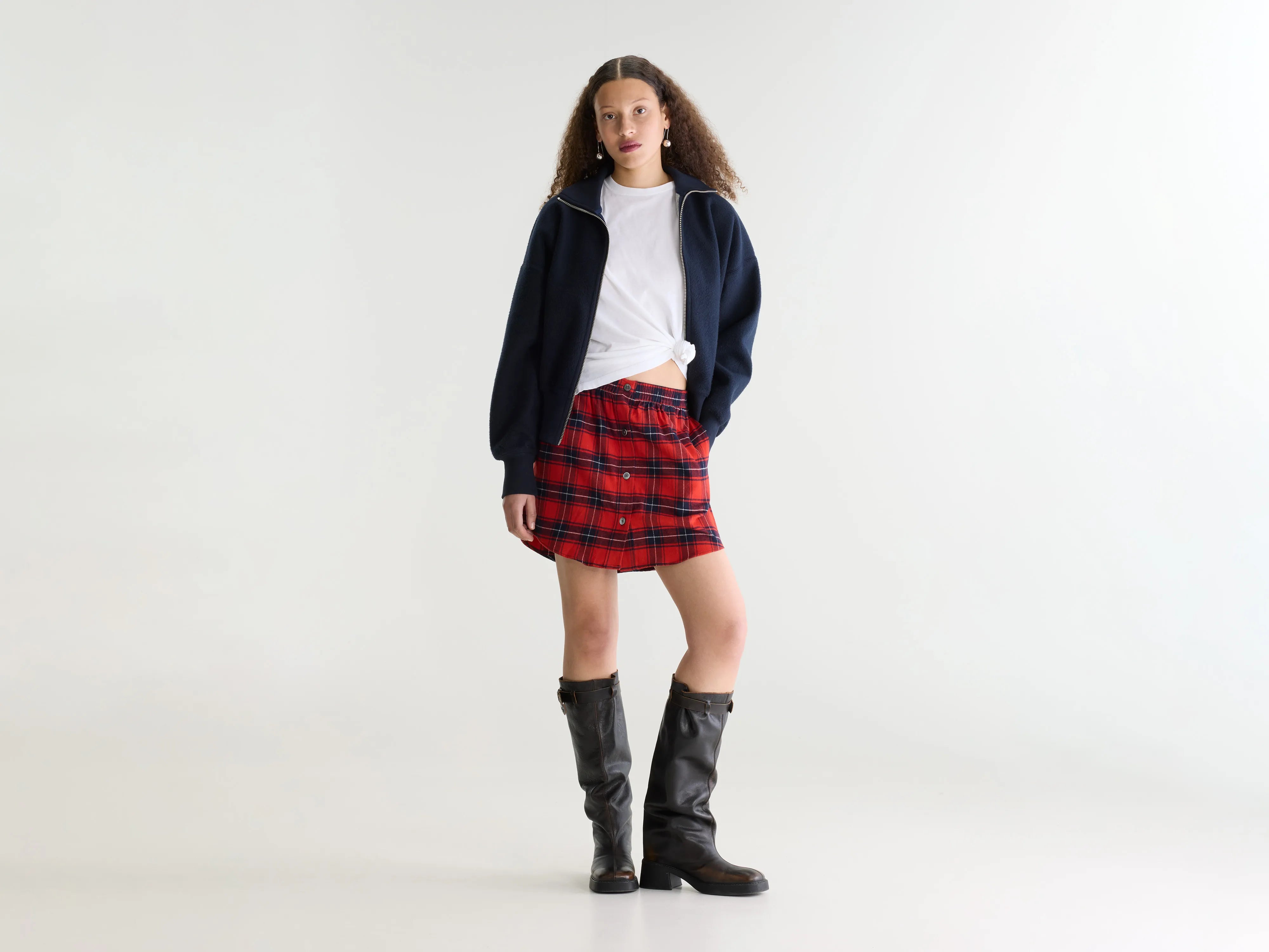 Jayne mini checked skirt (262 / W / CHECK B)