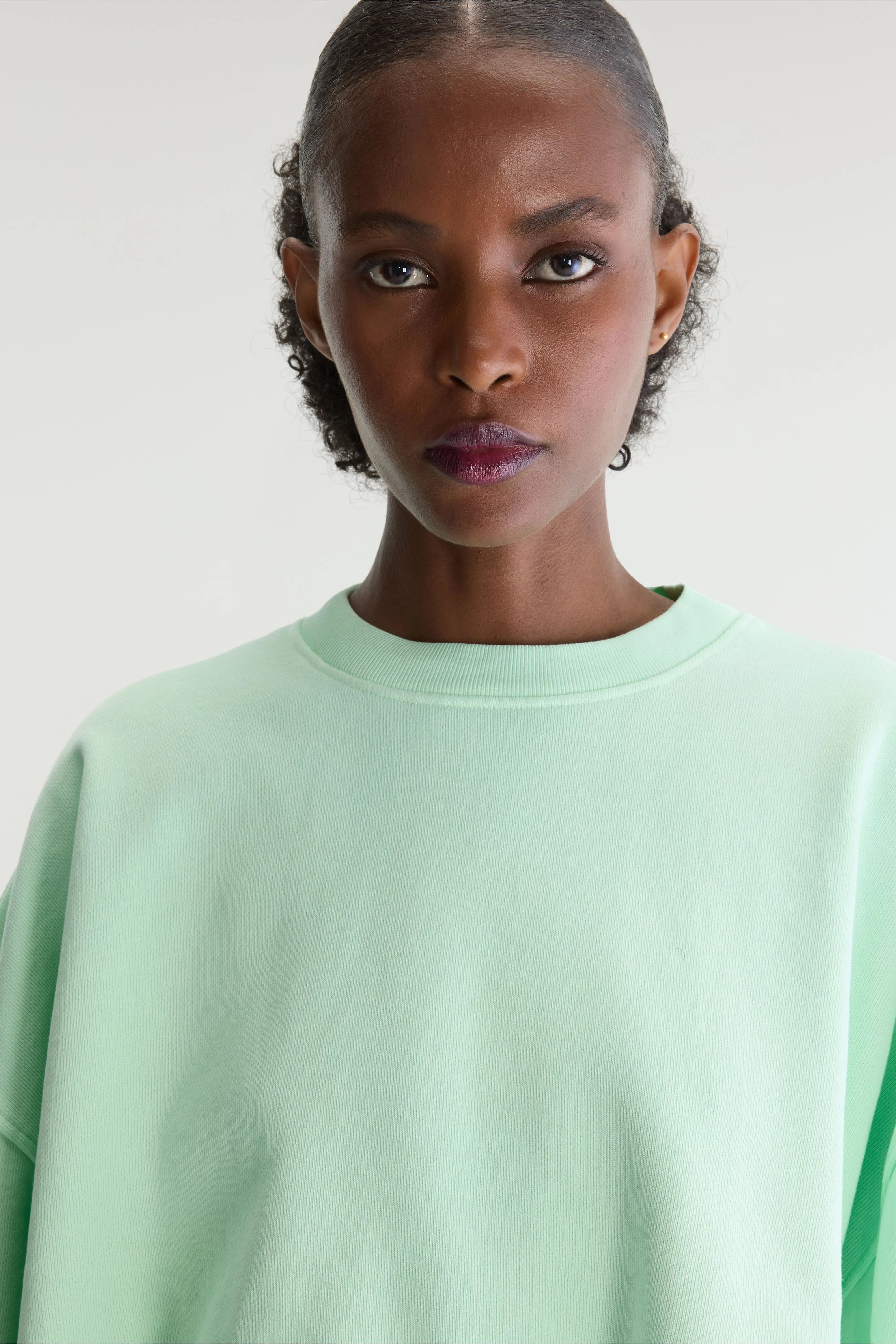 Fancy cropped sweatshirt met ronde hals (262 / W / VEGAS)