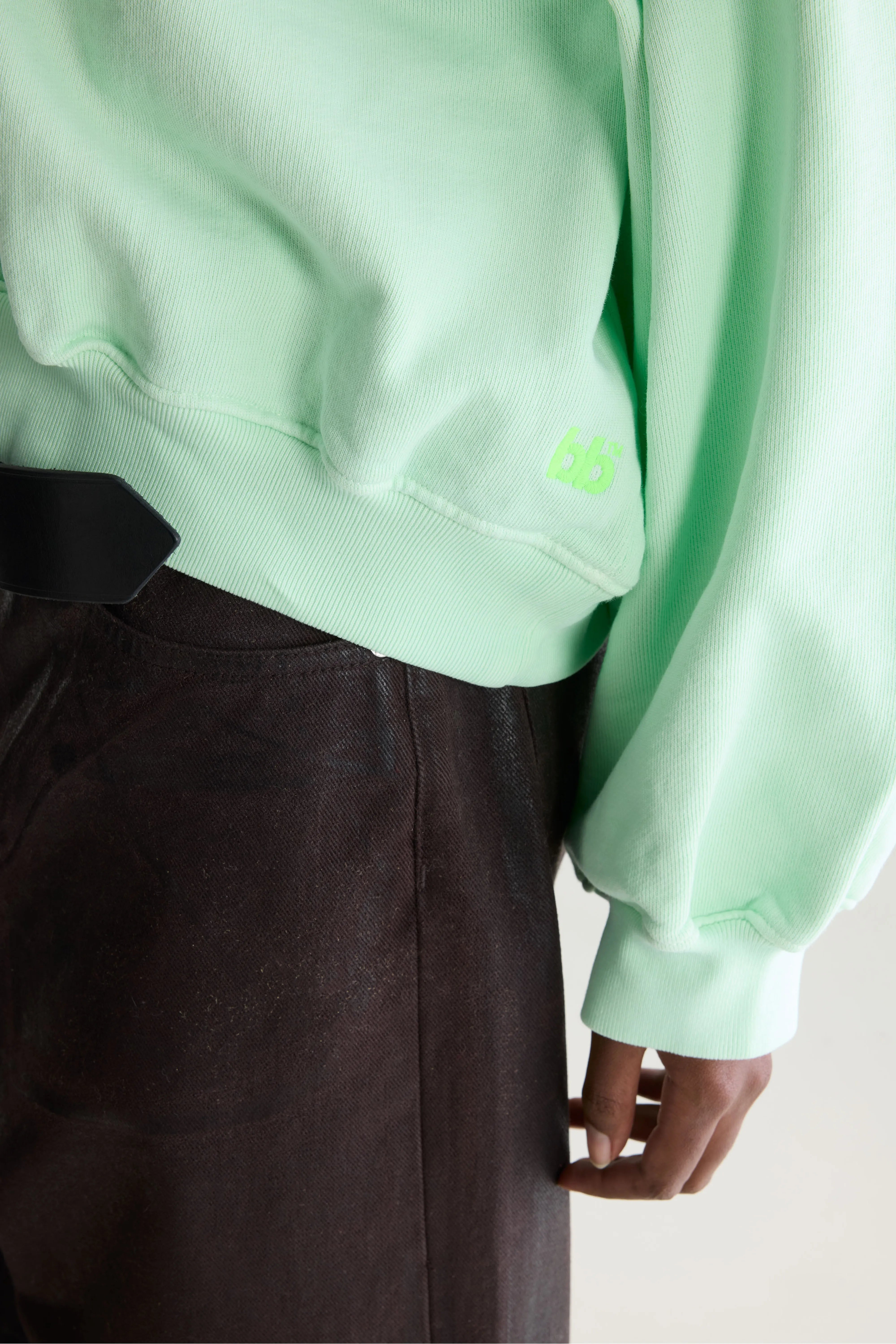 Fancy cropped sweatshirt met ronde hals (262 / W / VEGAS)