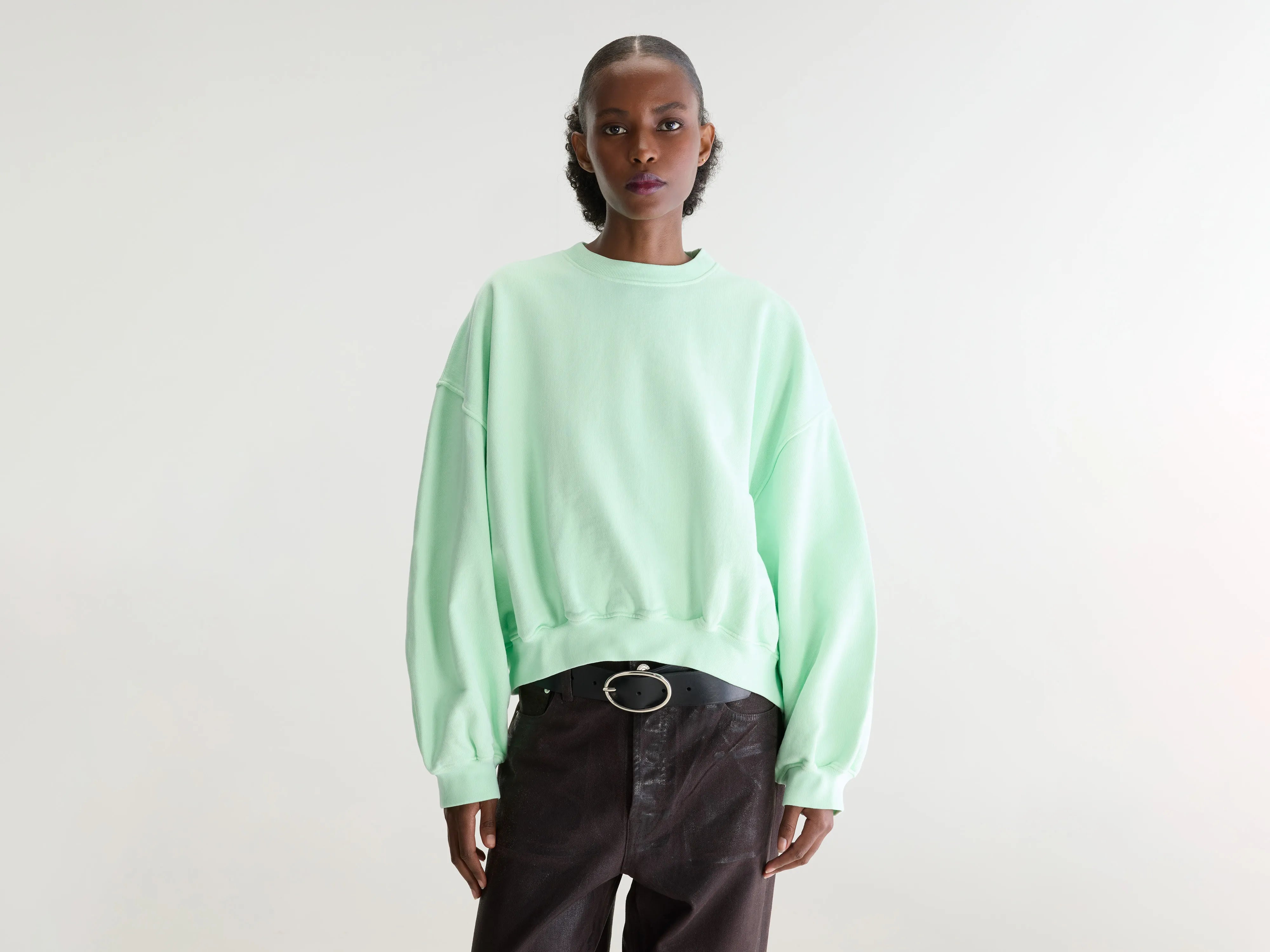 Fancy cropped sweatshirt met ronde hals (262 / W / VEGAS)