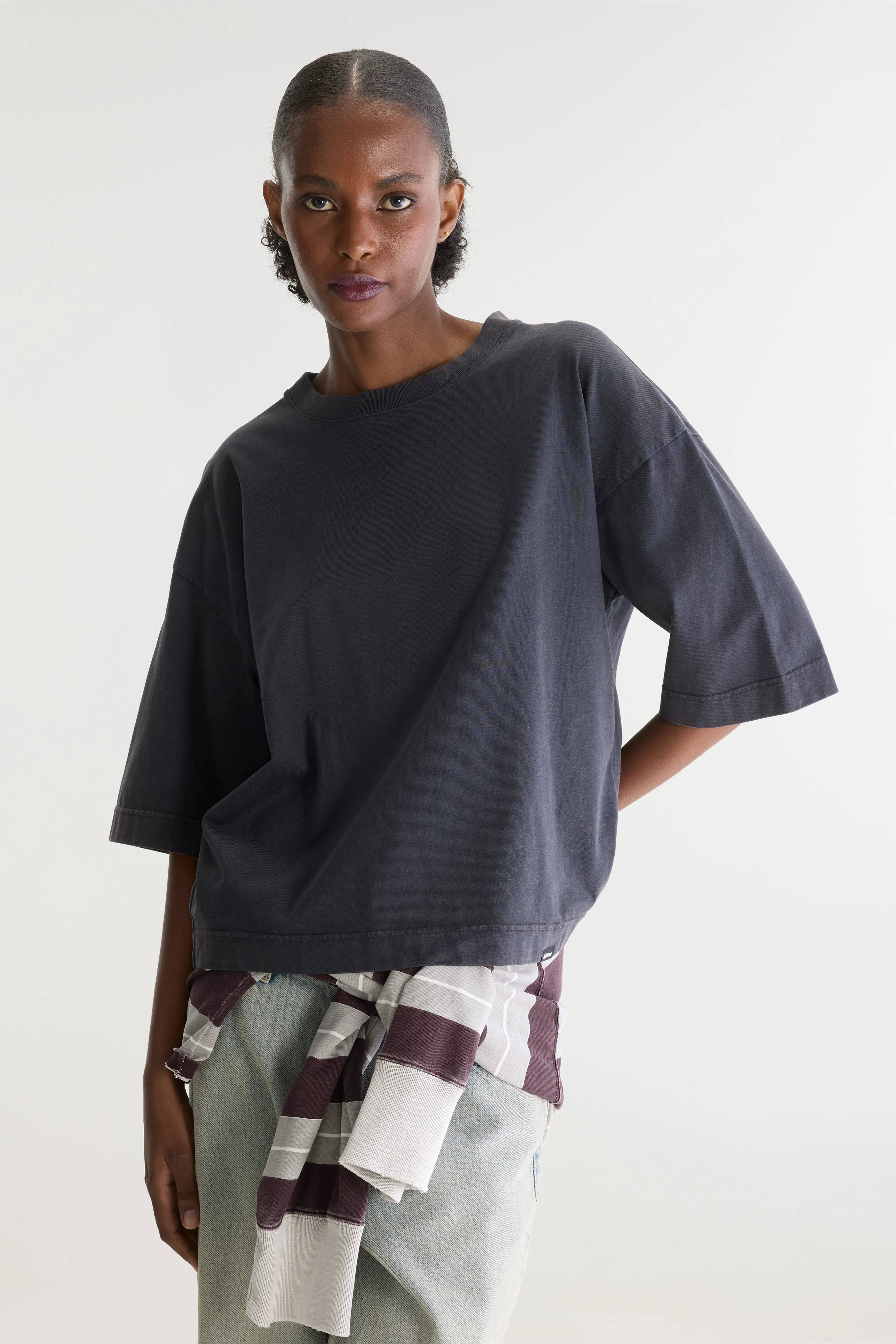 Fiores t-shirt met korte mouwen (262 / W / BLACK BEAUTY)