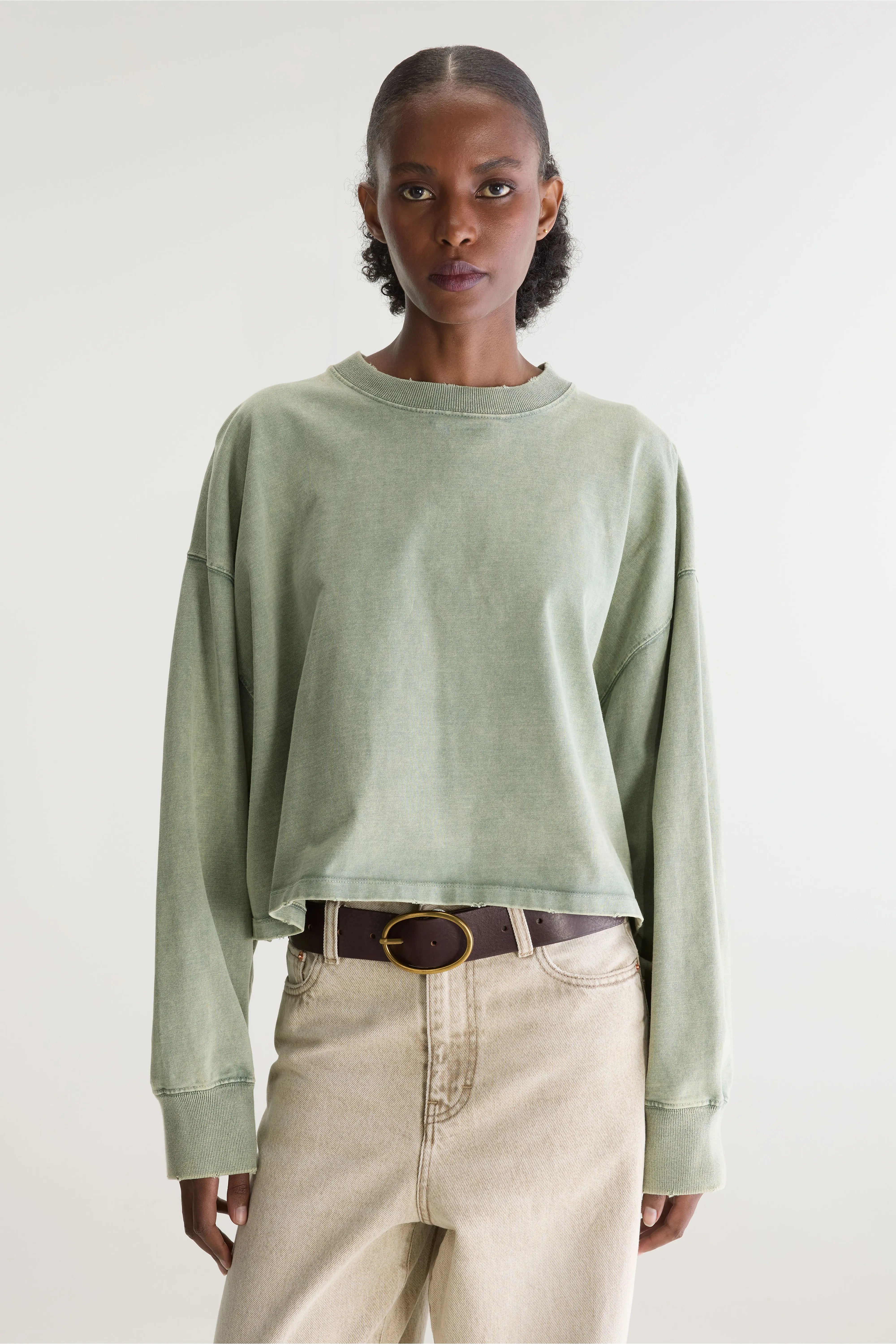 Franto t-shirt met lange mouwen (262 / W / THYME)