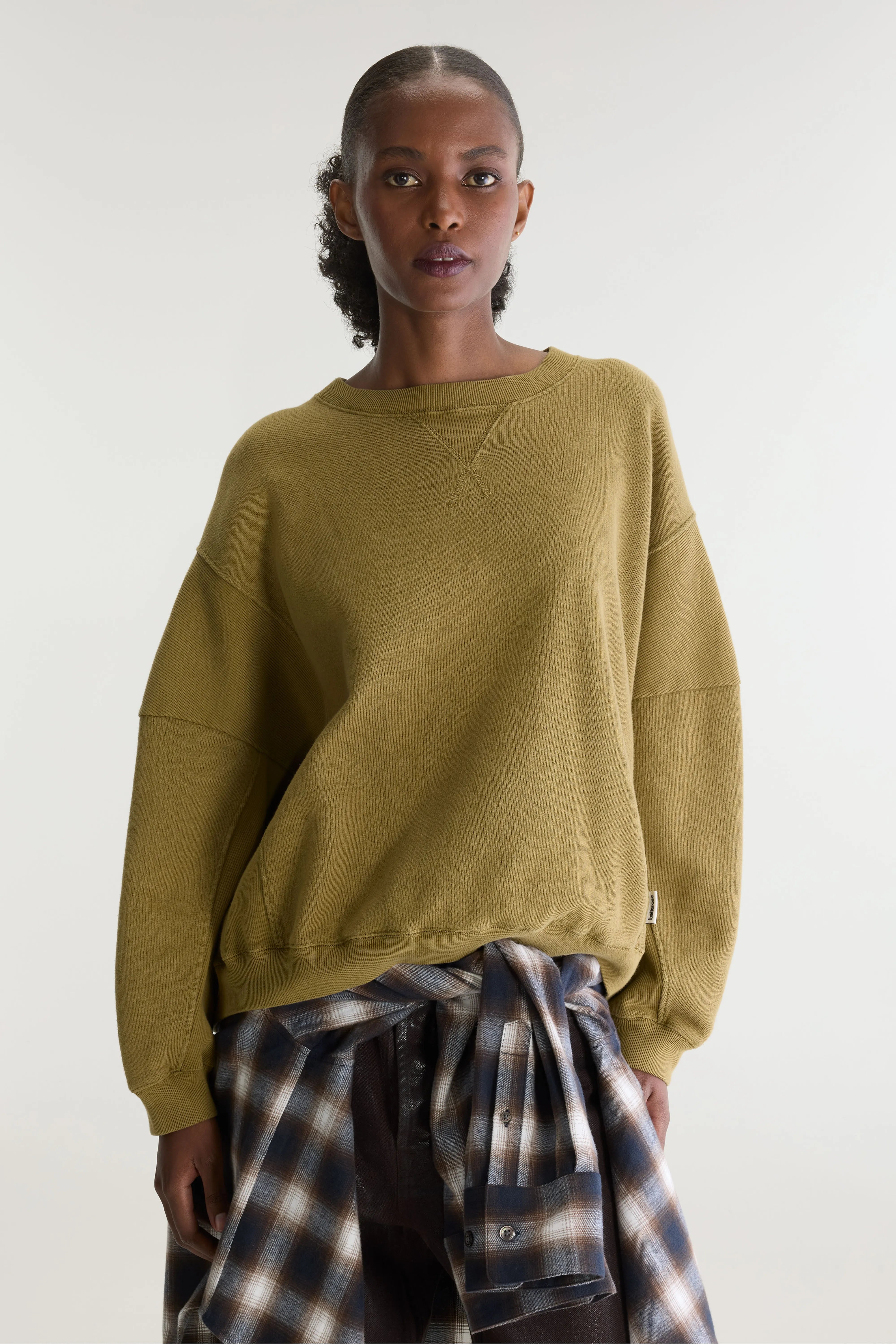 Flipos crewneck sweatshirt (262 / W / VETIVER)