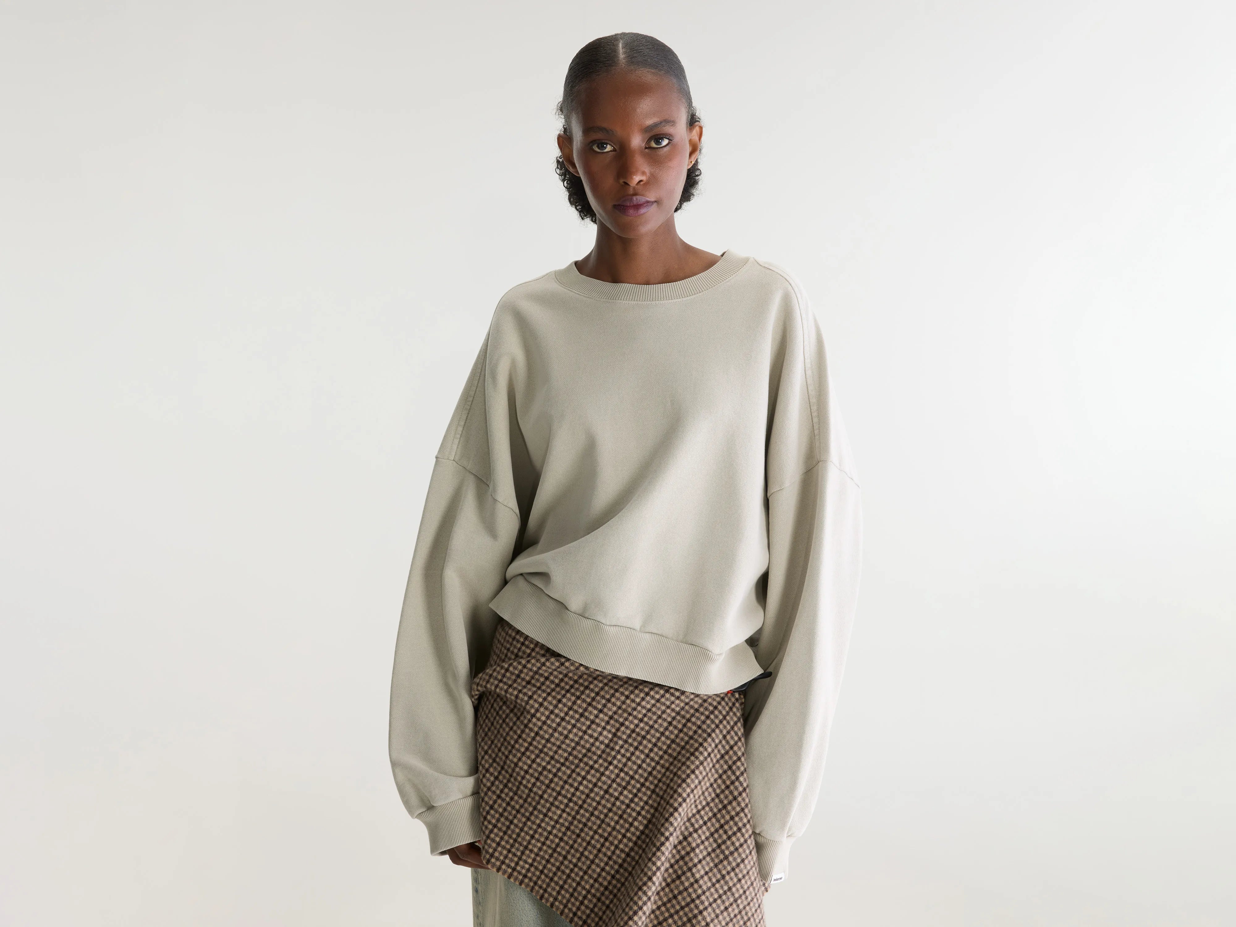 Sweatshirt boxy col rond Ferno (262 / W / NICKEL)