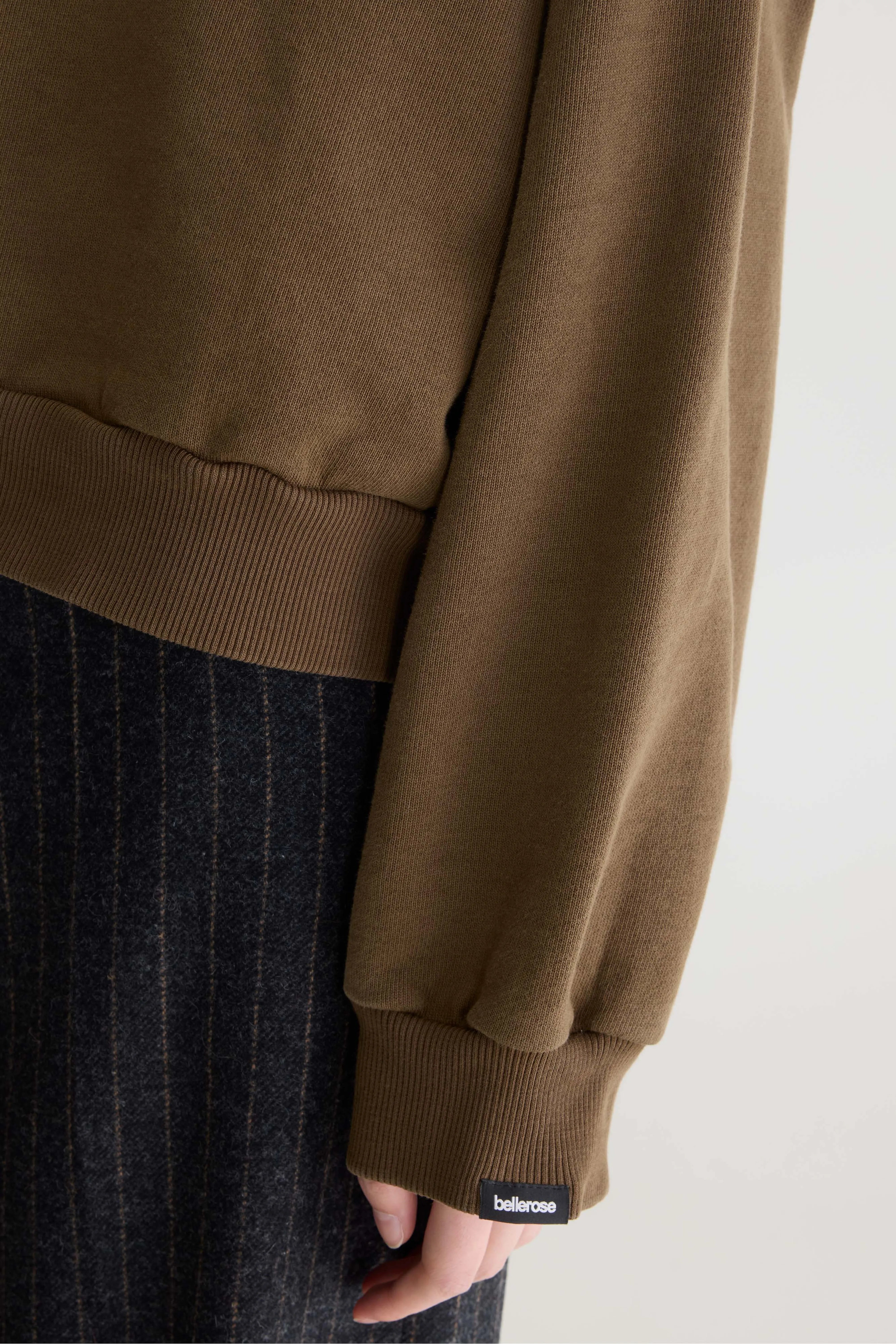 Ferno boxy sweatshirt met ronde hals (262 / W / TIRAMISU)