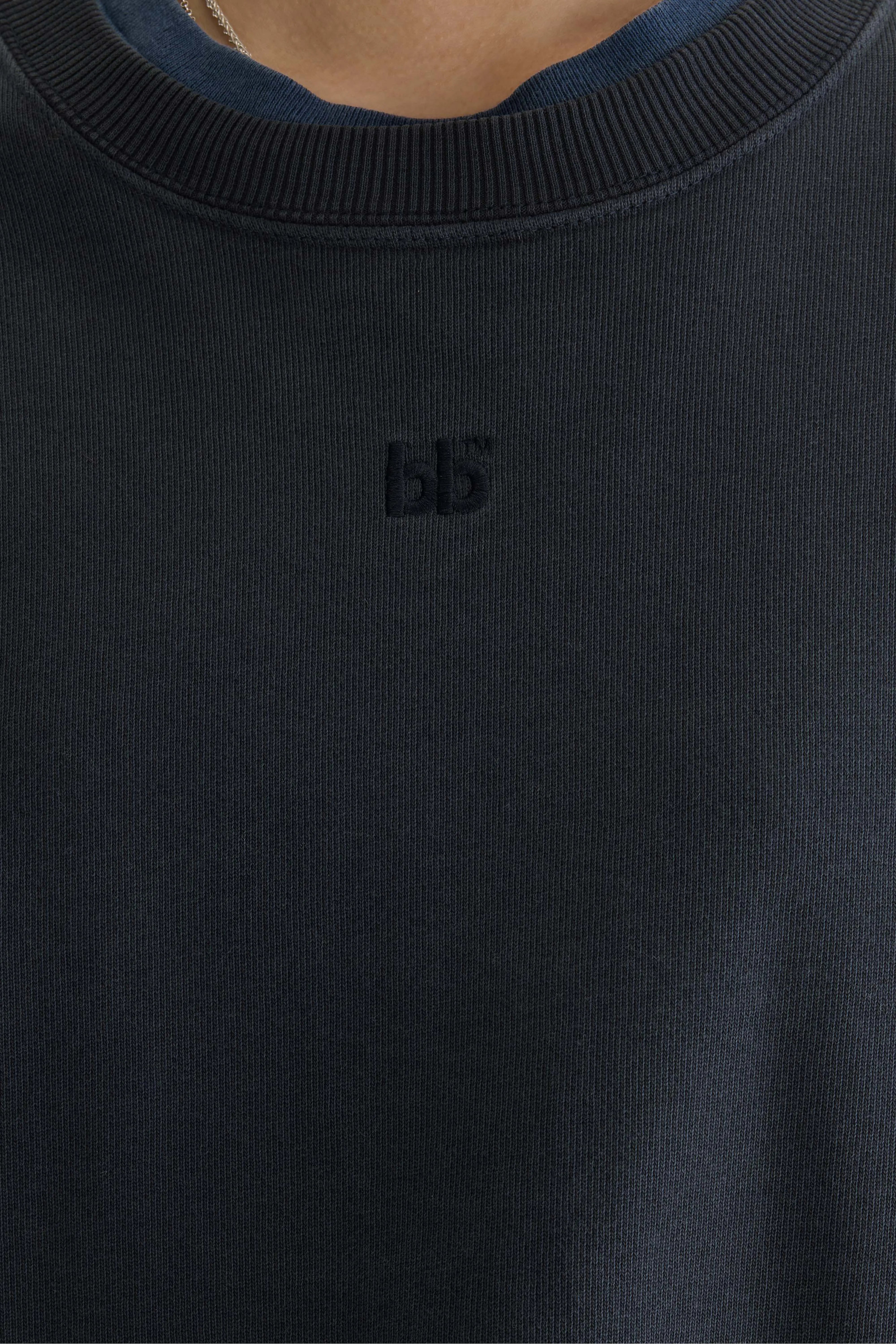 Frig sweatshirt met ronde hals (262 / W / BLACK BEAUTY)