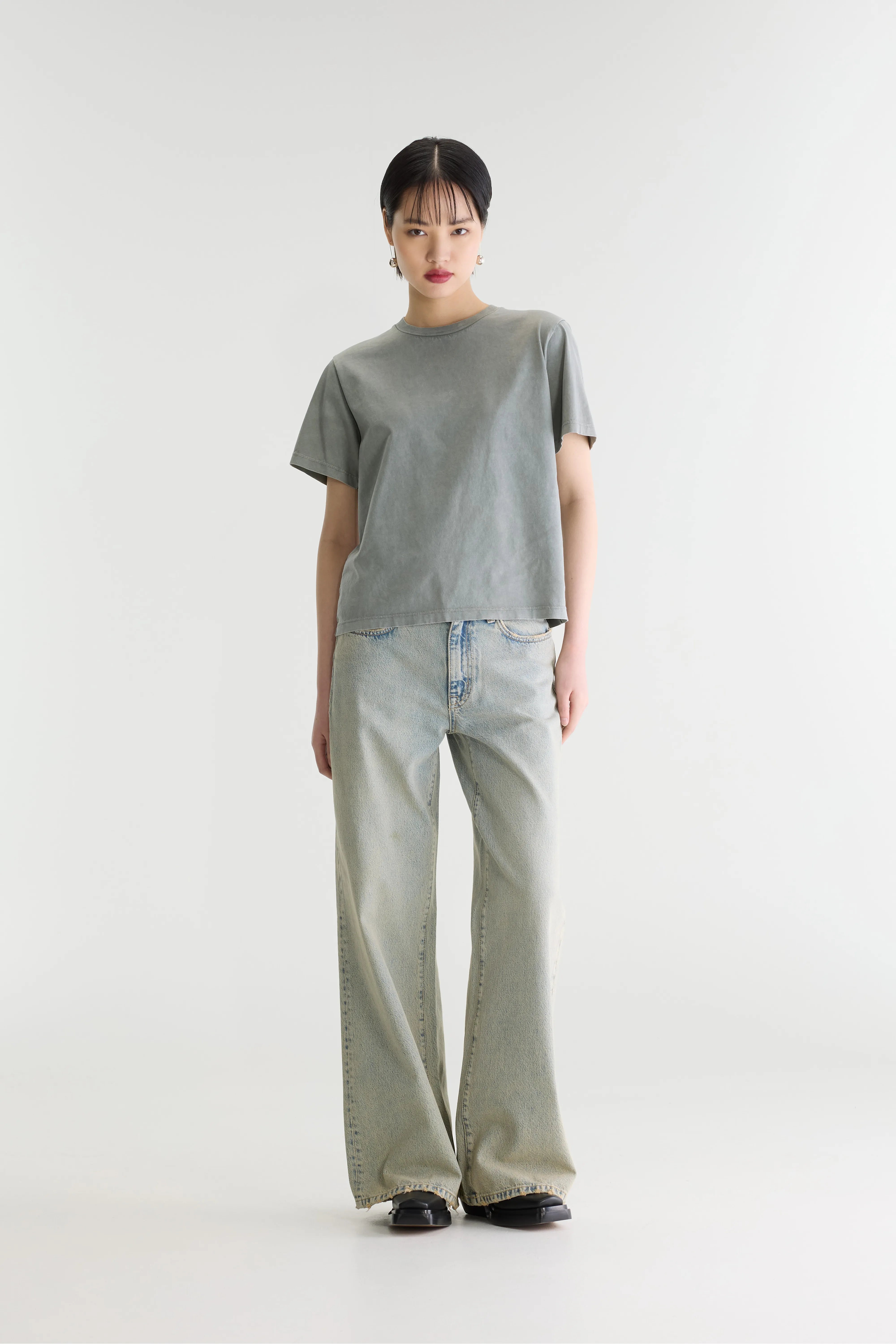 Flavia t-shirt met korte mouwen (262 / W / OXYD GREY)