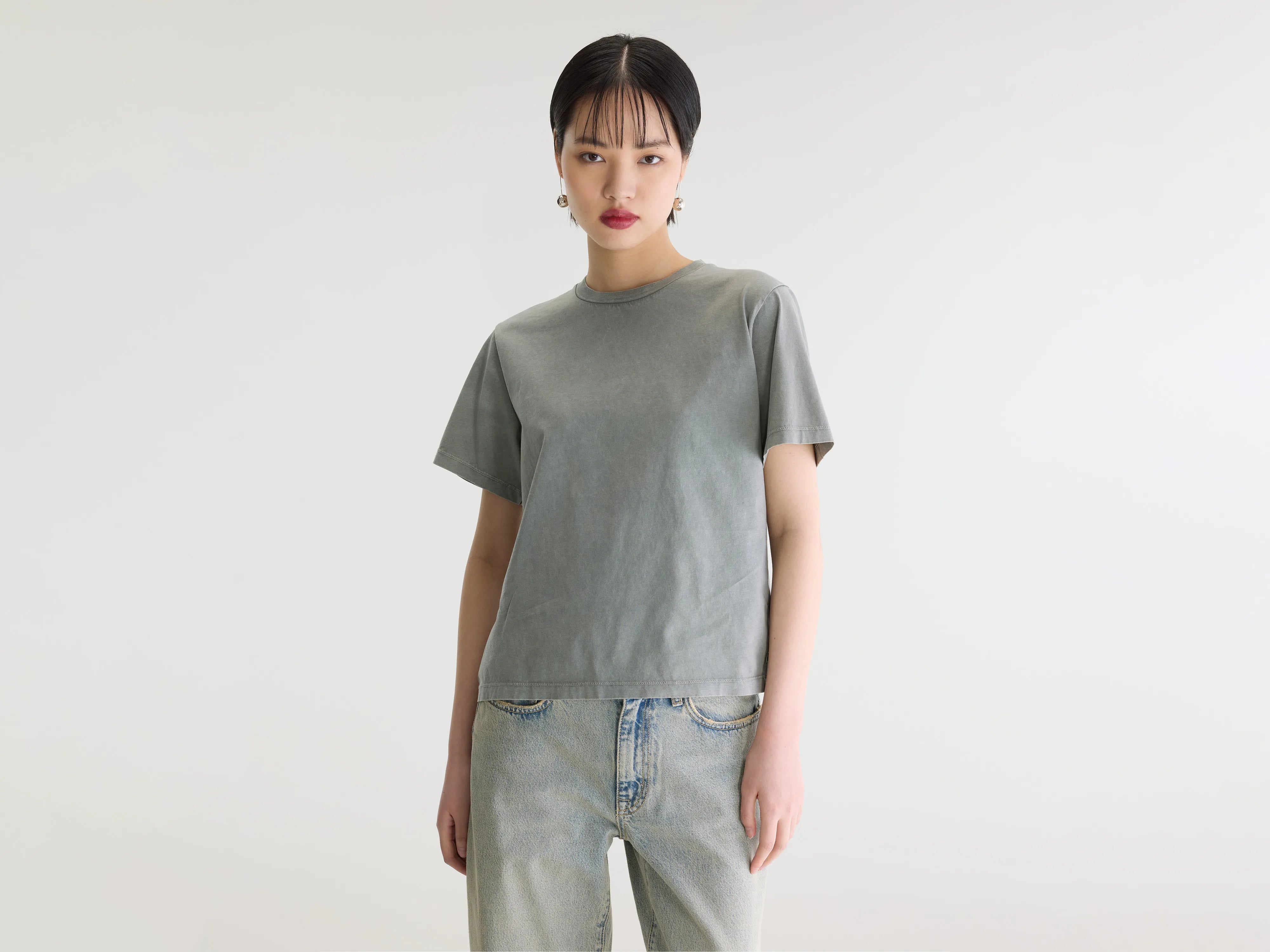 Flavia t-shirt met korte mouwen (262 / W / OXYD GREY)