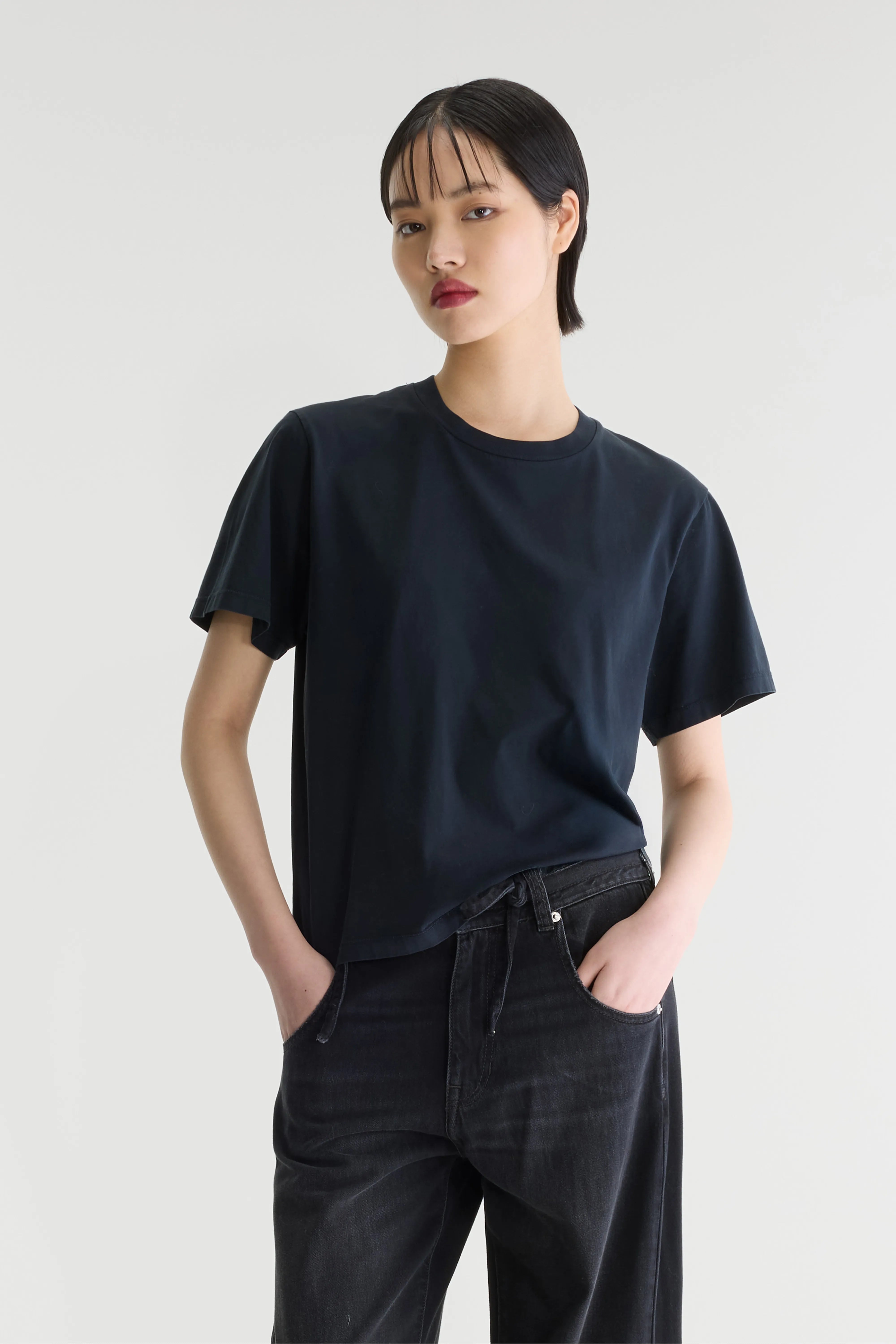 Flavia t-shirt met korte mouwen (262 / W / BLACK BEAUTY)