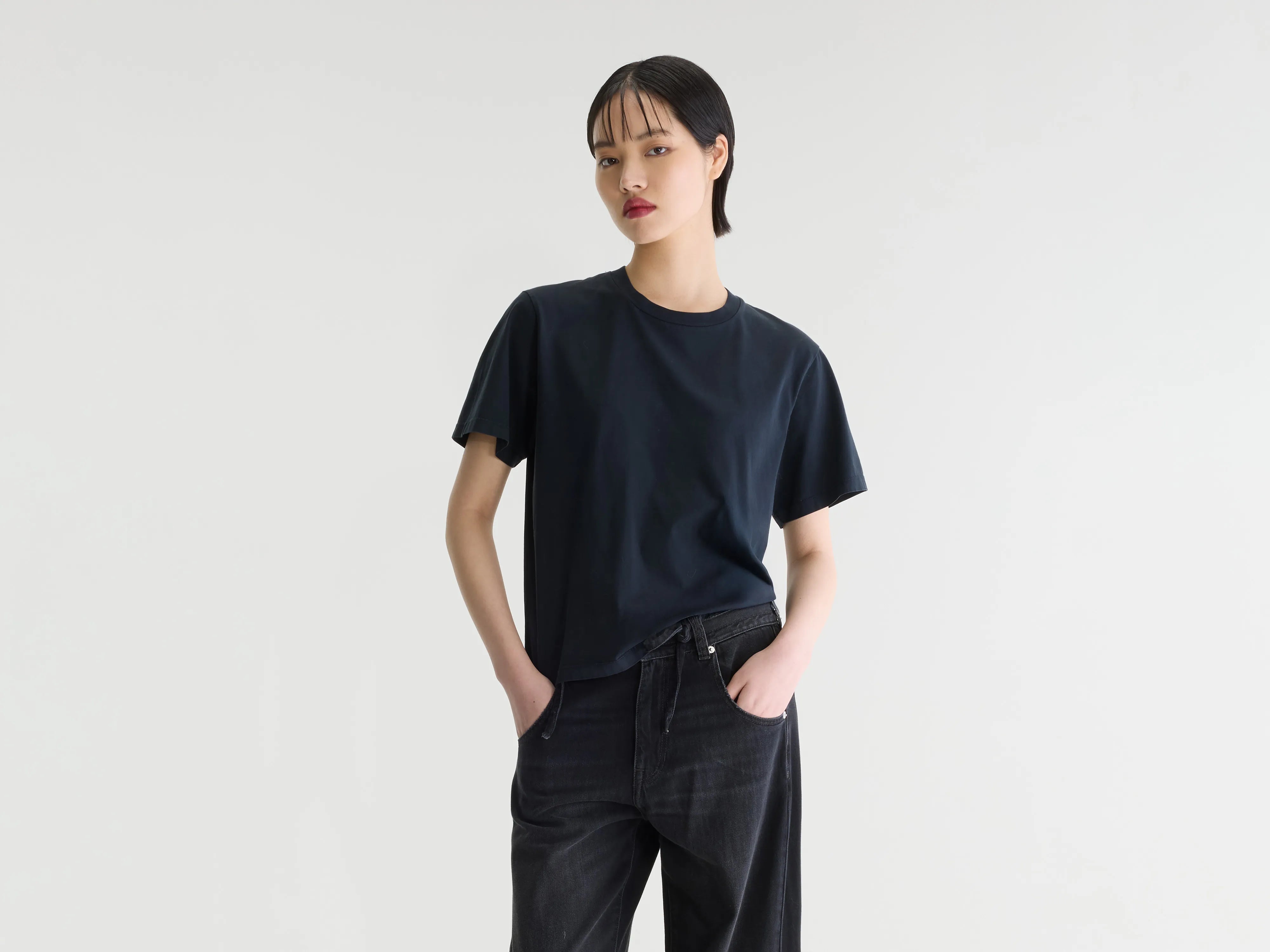 Flavia t-shirt met korte mouwen (262 / W / BLACK BEAUTY)