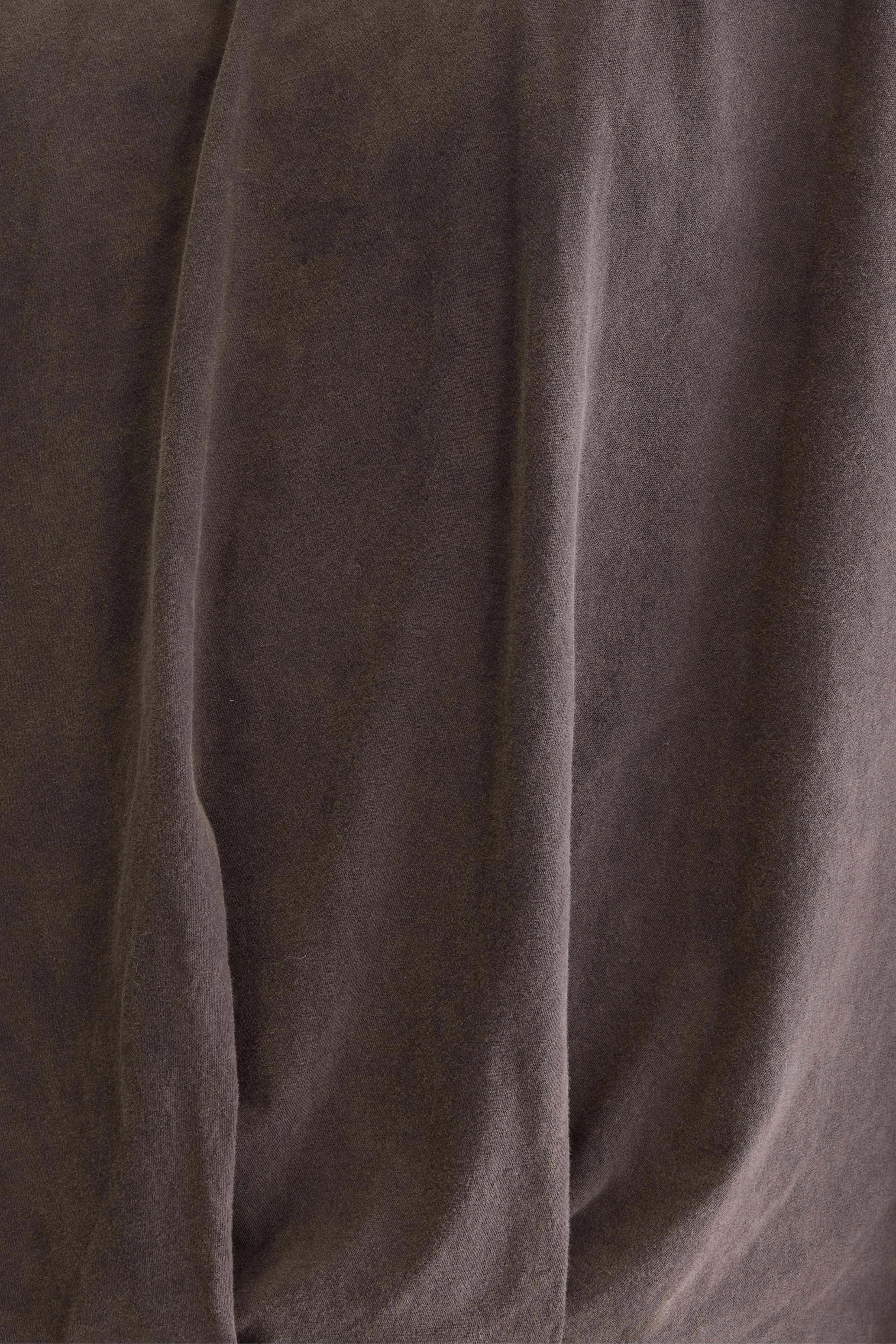 Flames cropped t-shirt met lange mouwen (262 / W / DARK ROAST)