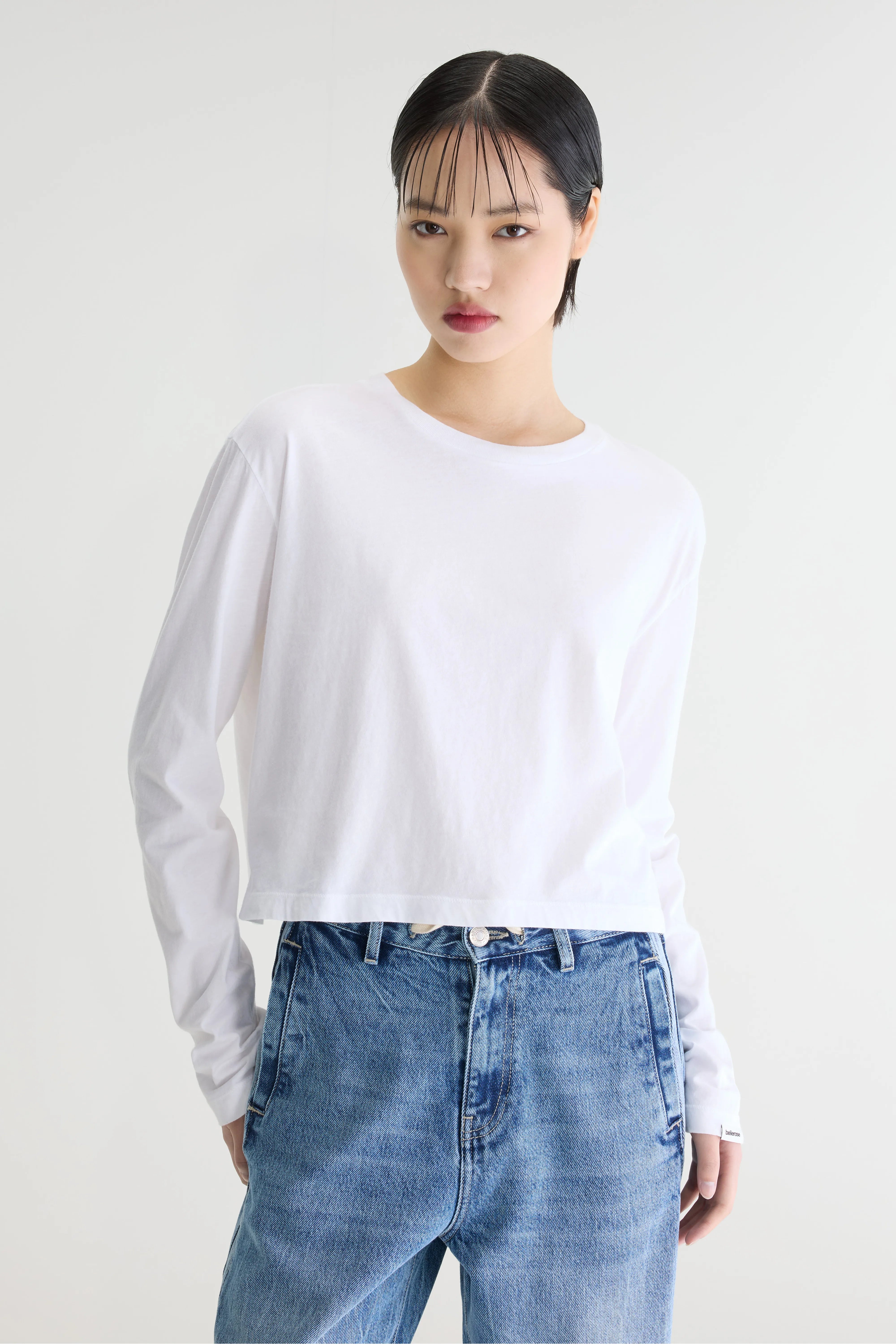 Fuele t-shirt met lange mouwen (262 / W / WHITE)
