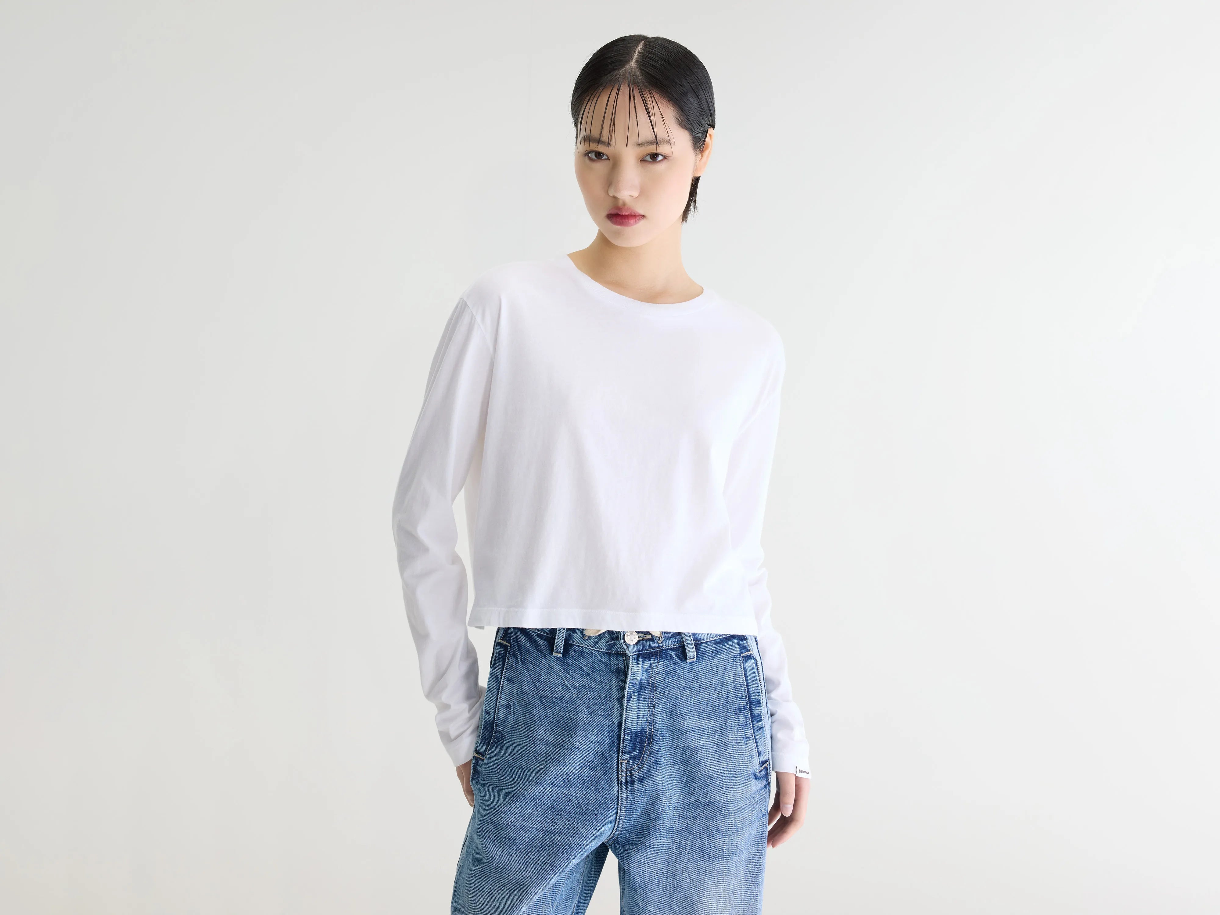 Fuele t-shirt met lange mouwen (262 / W / WHITE)