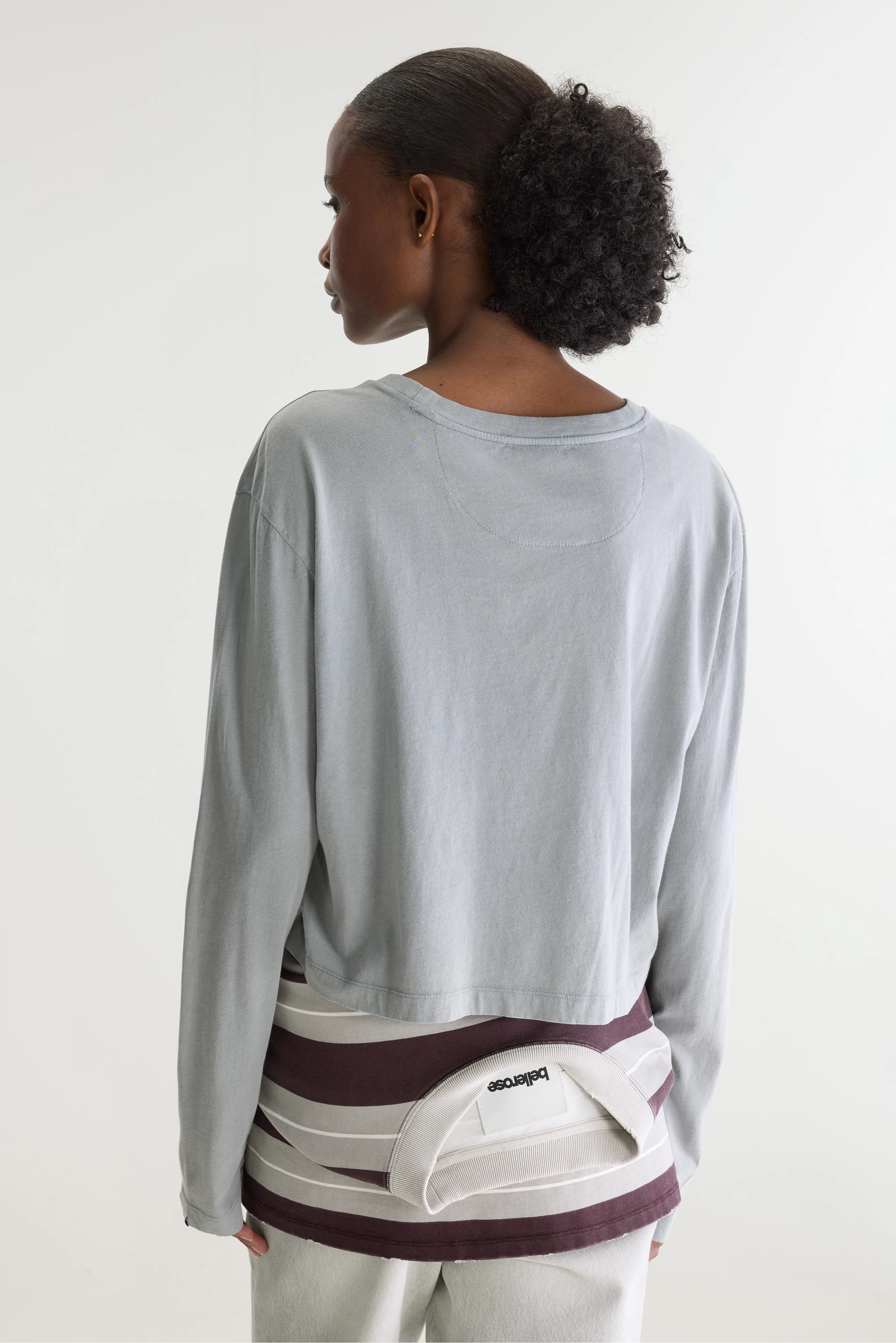 Fuele t-shirt met lange mouwen (262 / W / BITUME)