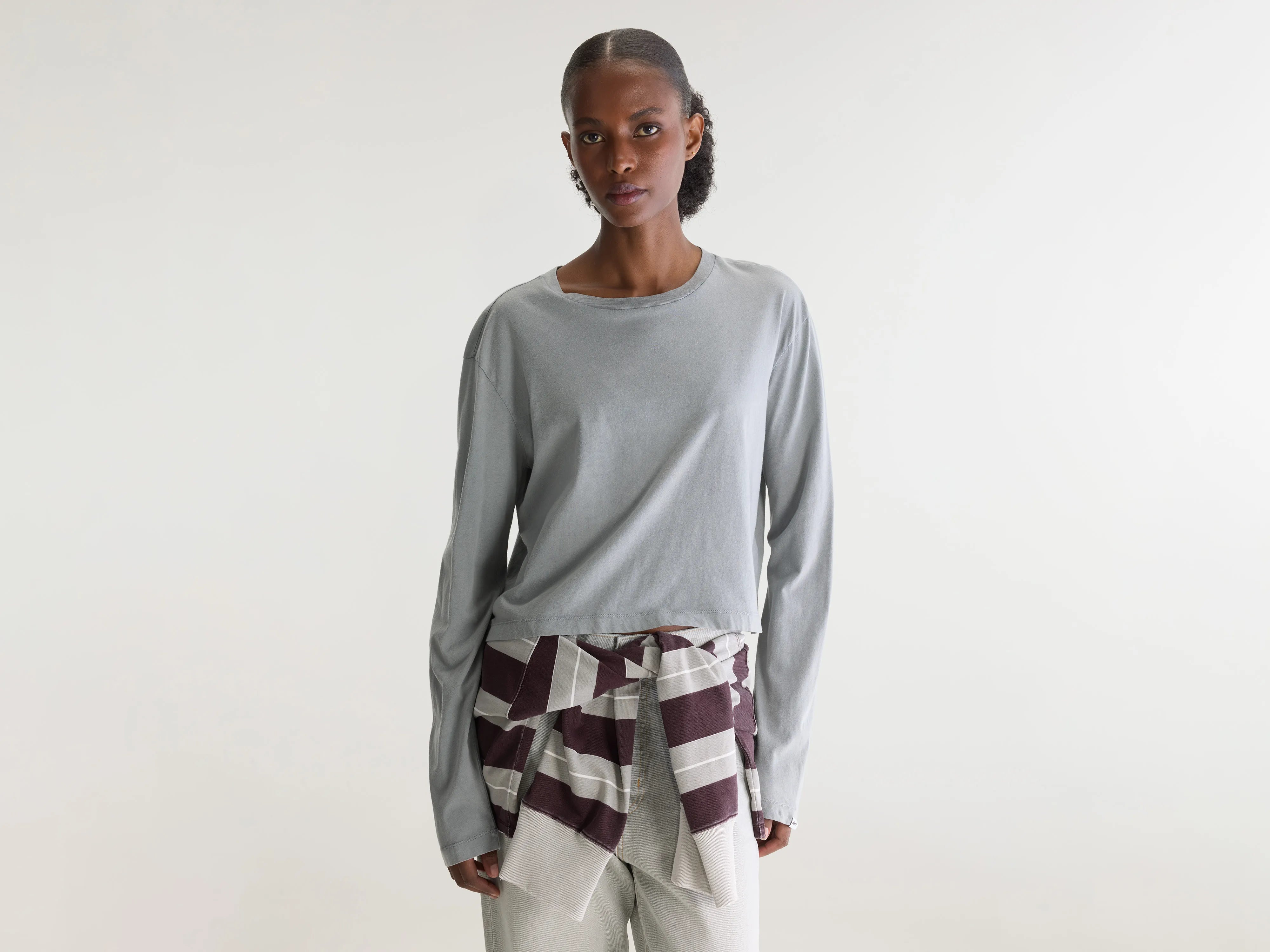 Fuele t-shirt met lange mouwen (262 / W / BITUME)