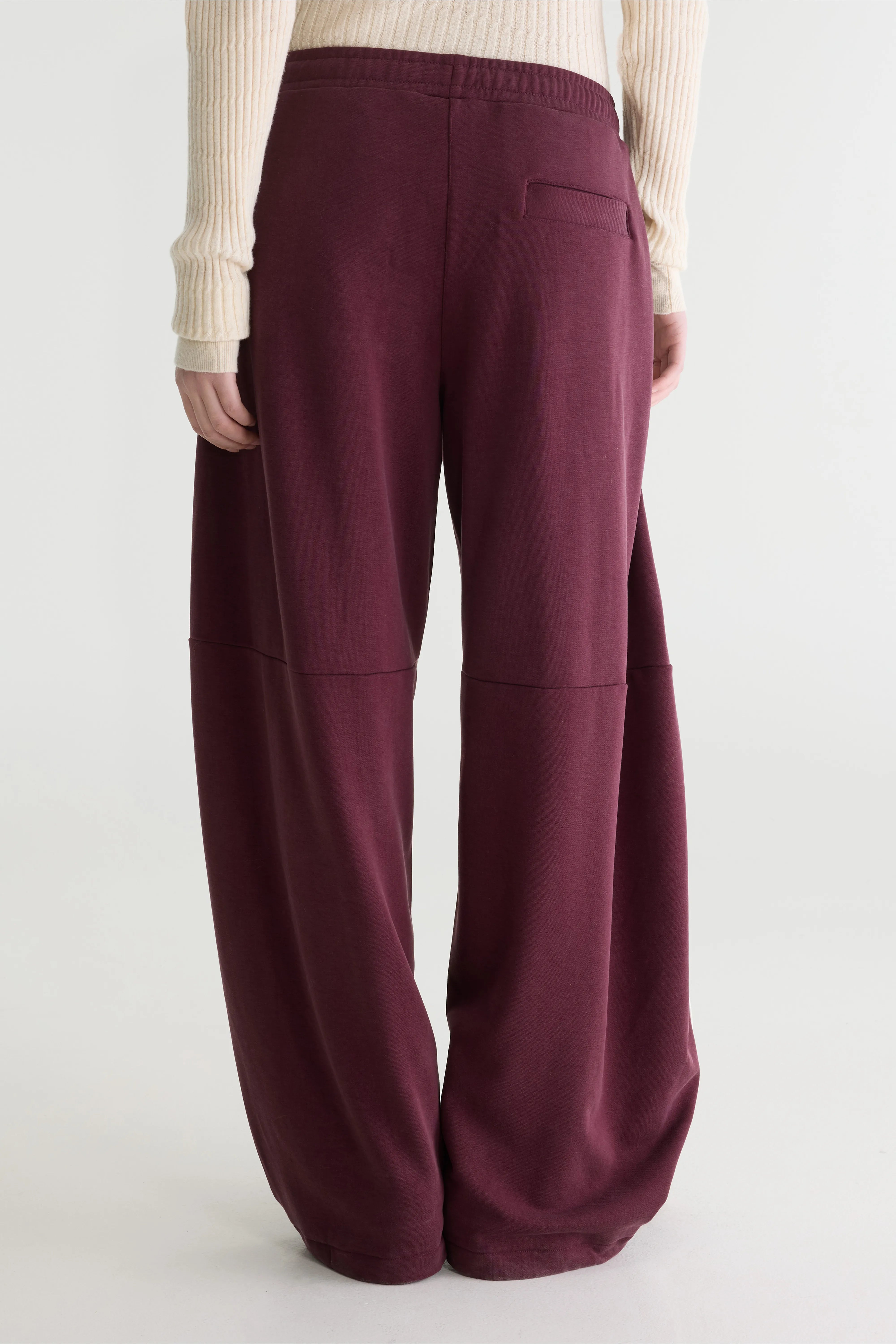 Tamy wijde joggingbroek (262 / W / BURGUNDY)