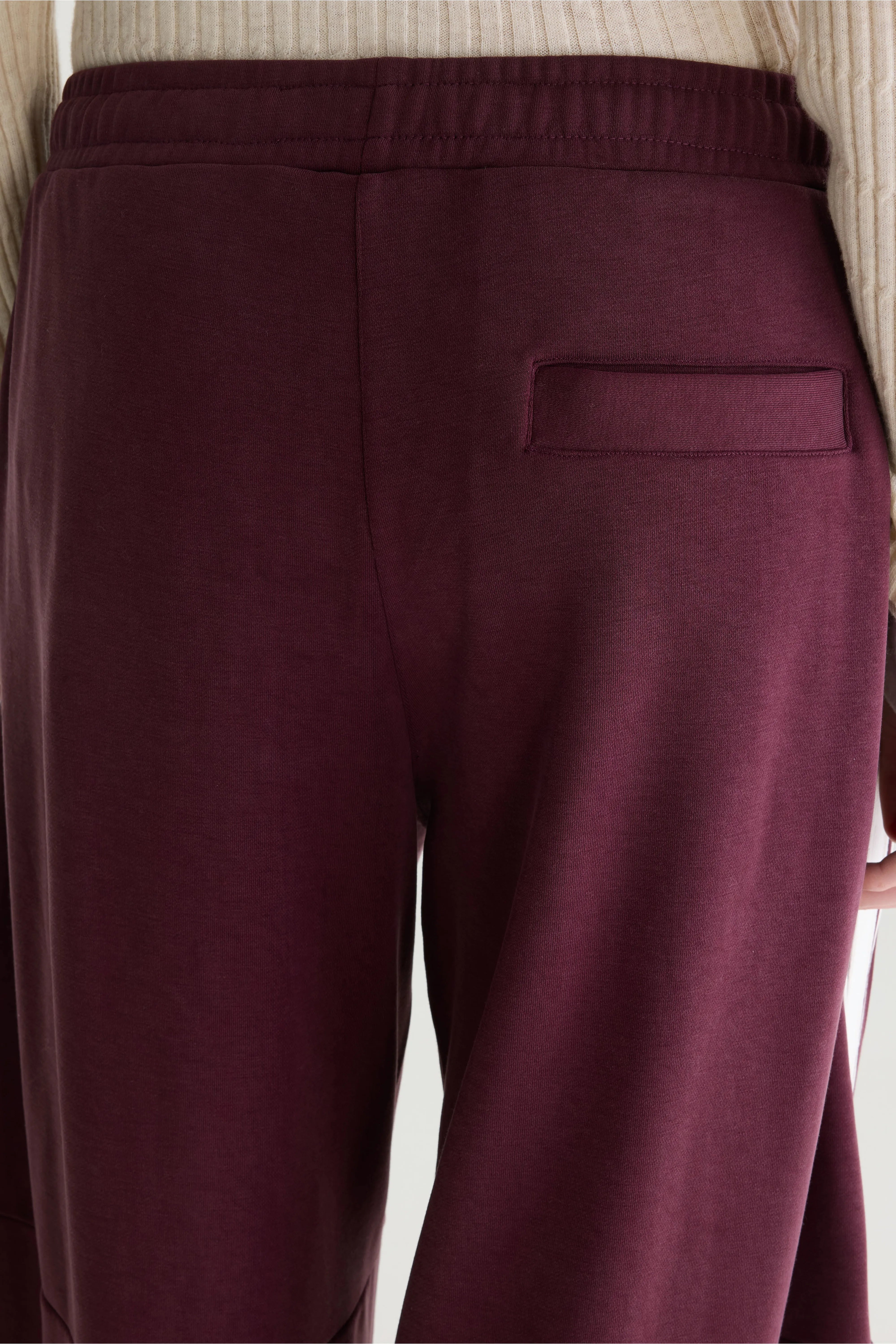 Tamy wijde joggingbroek (262 / W / BURGUNDY)