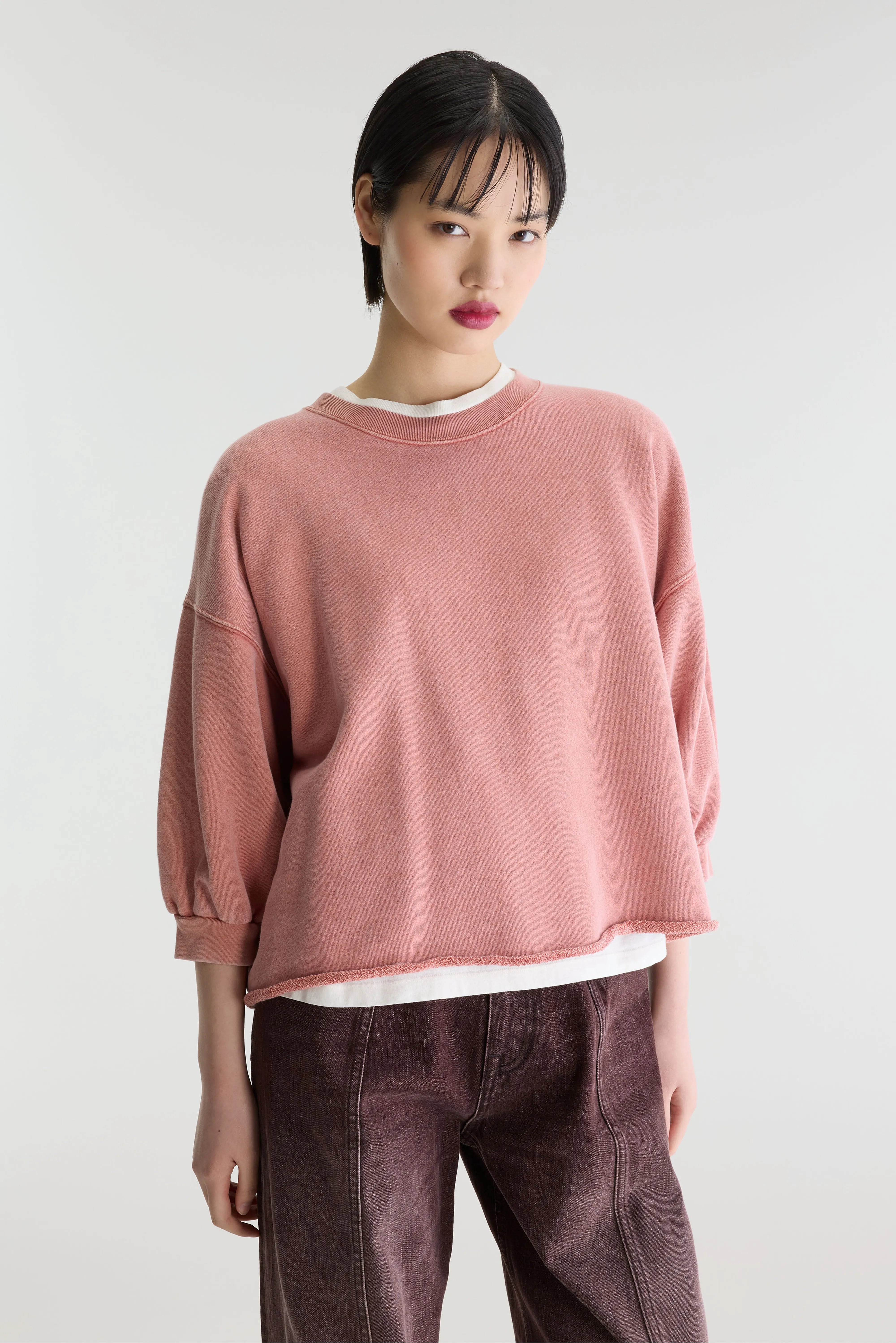 Vicske crewneck sweatshirt (262 / W / ETRUSCAN RED)