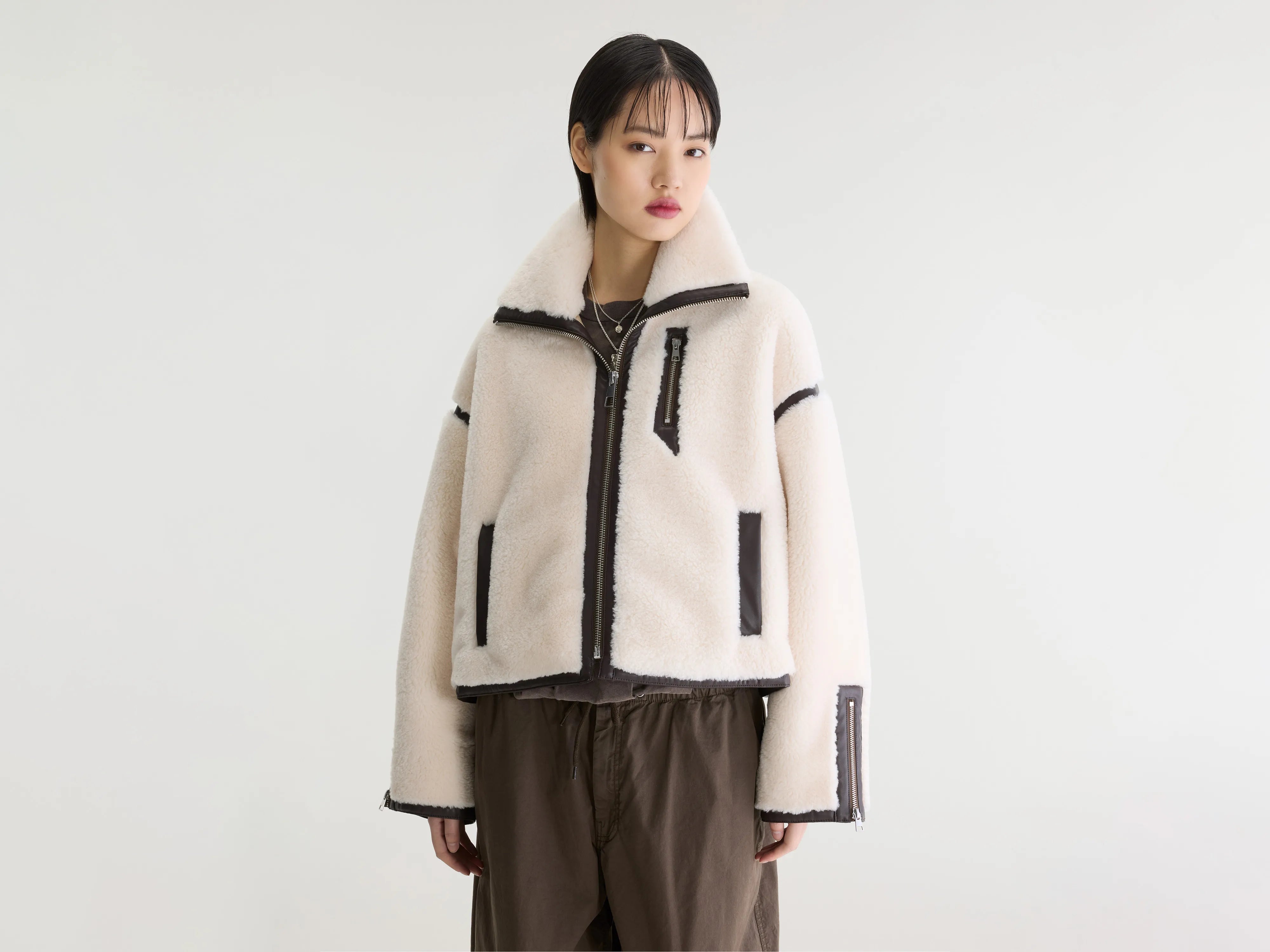 Jelati sherpa jas (262 / W / WHISPER)