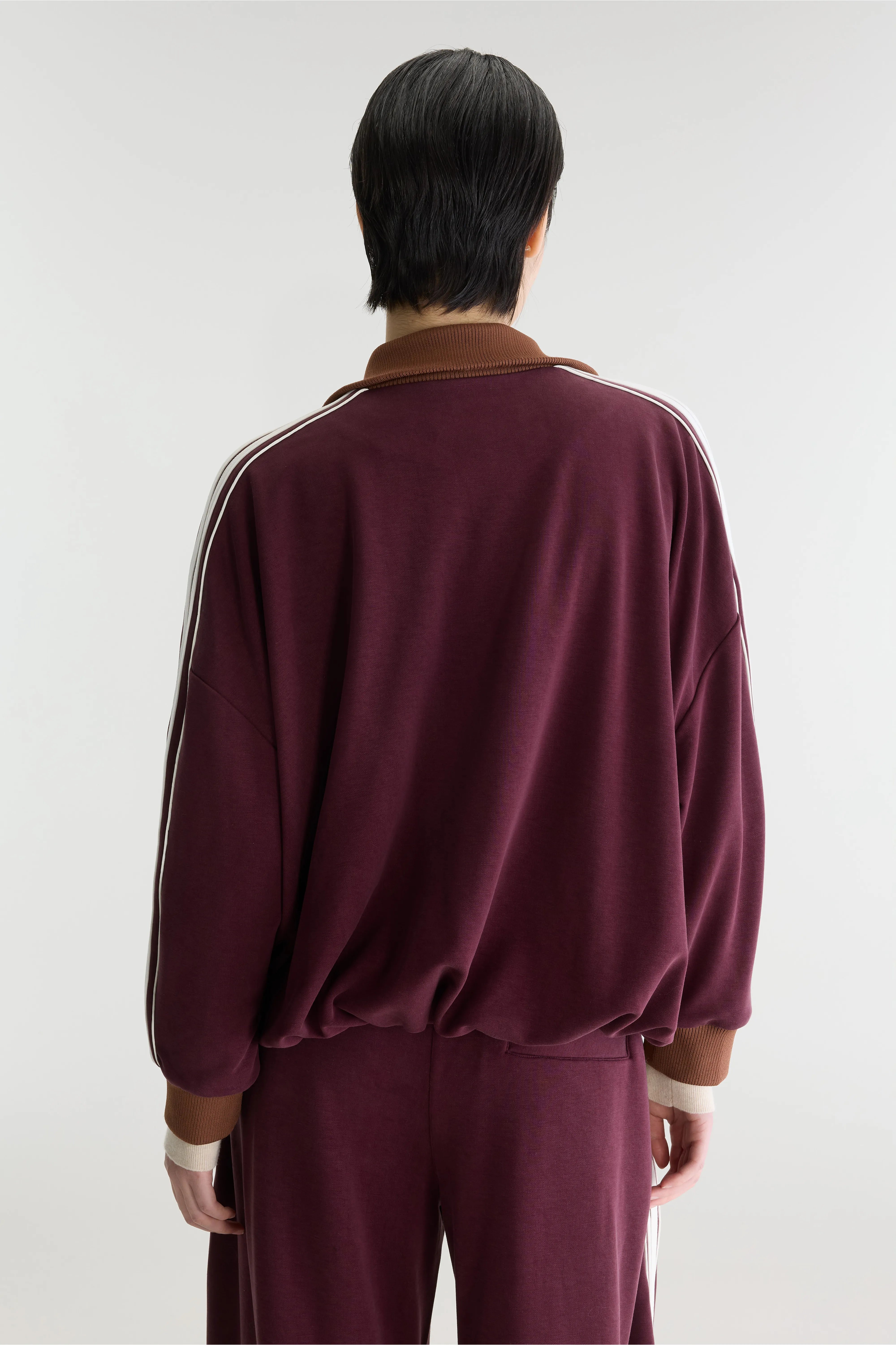 Sweatshirt zippé Teng (262 / W / BURGUNDY)