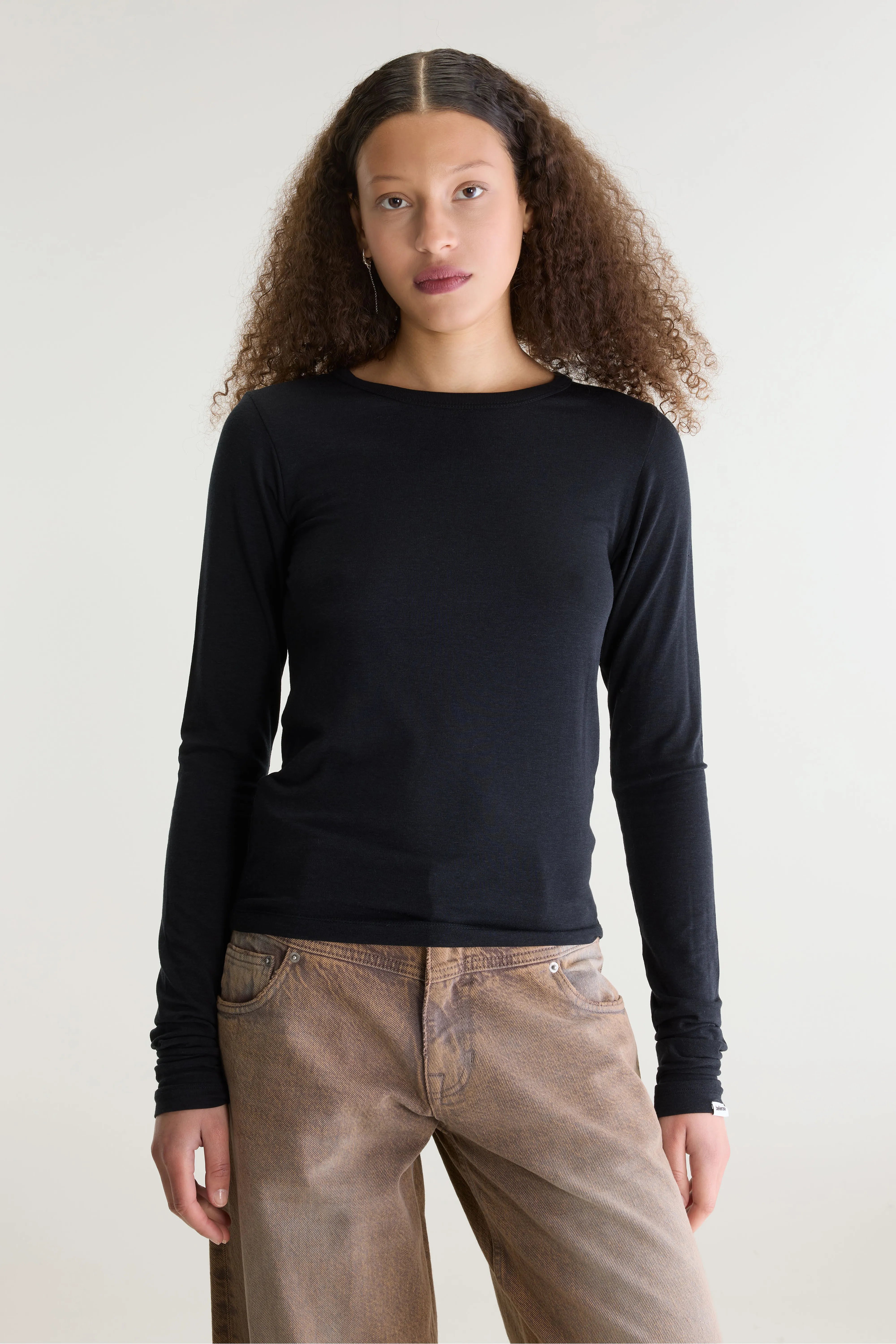 Fina slim fit t-shirt (262 / W / BLACK BEAUTY)