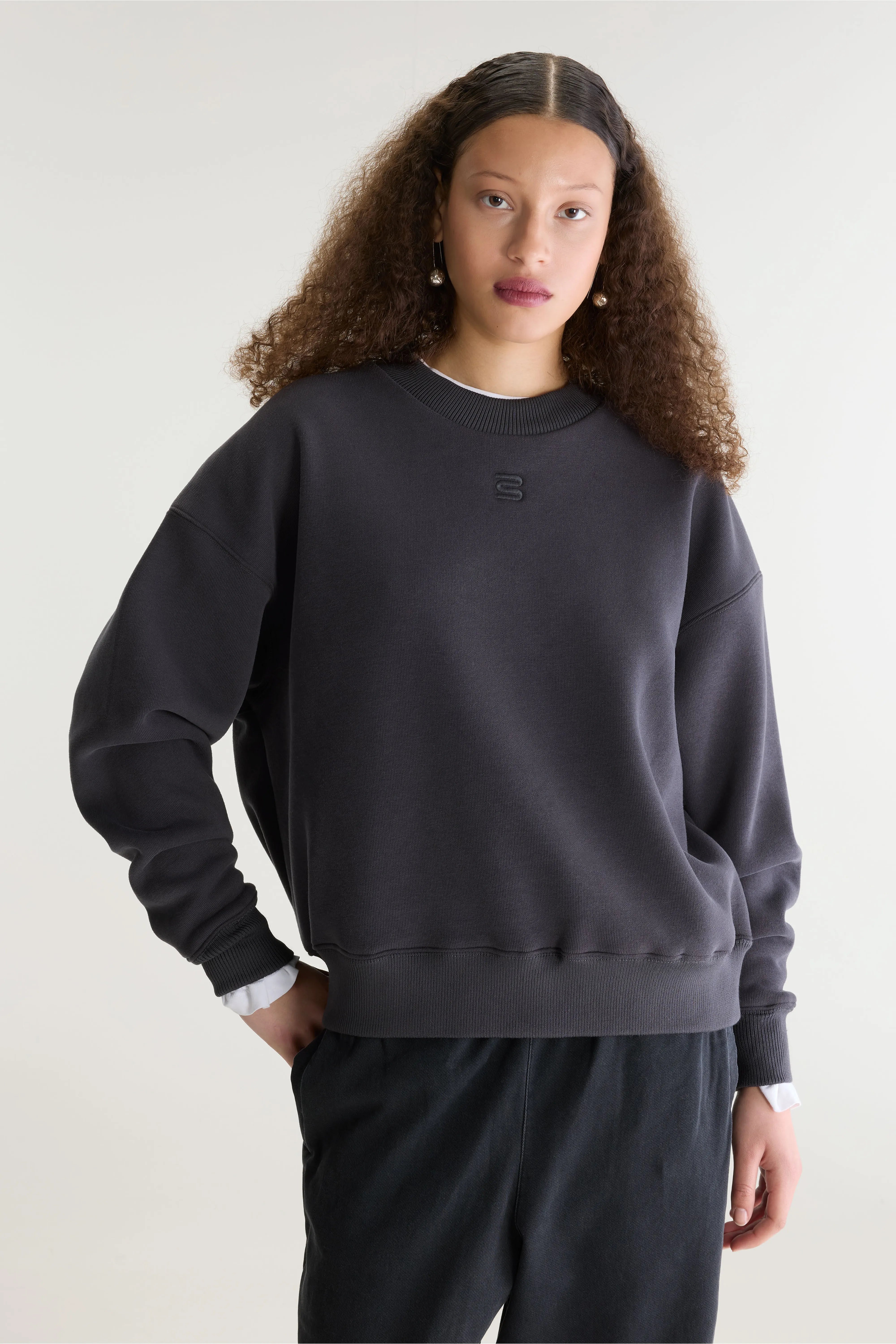 Sweatshirt col rond Temi (262 / W / CHARCOAL)