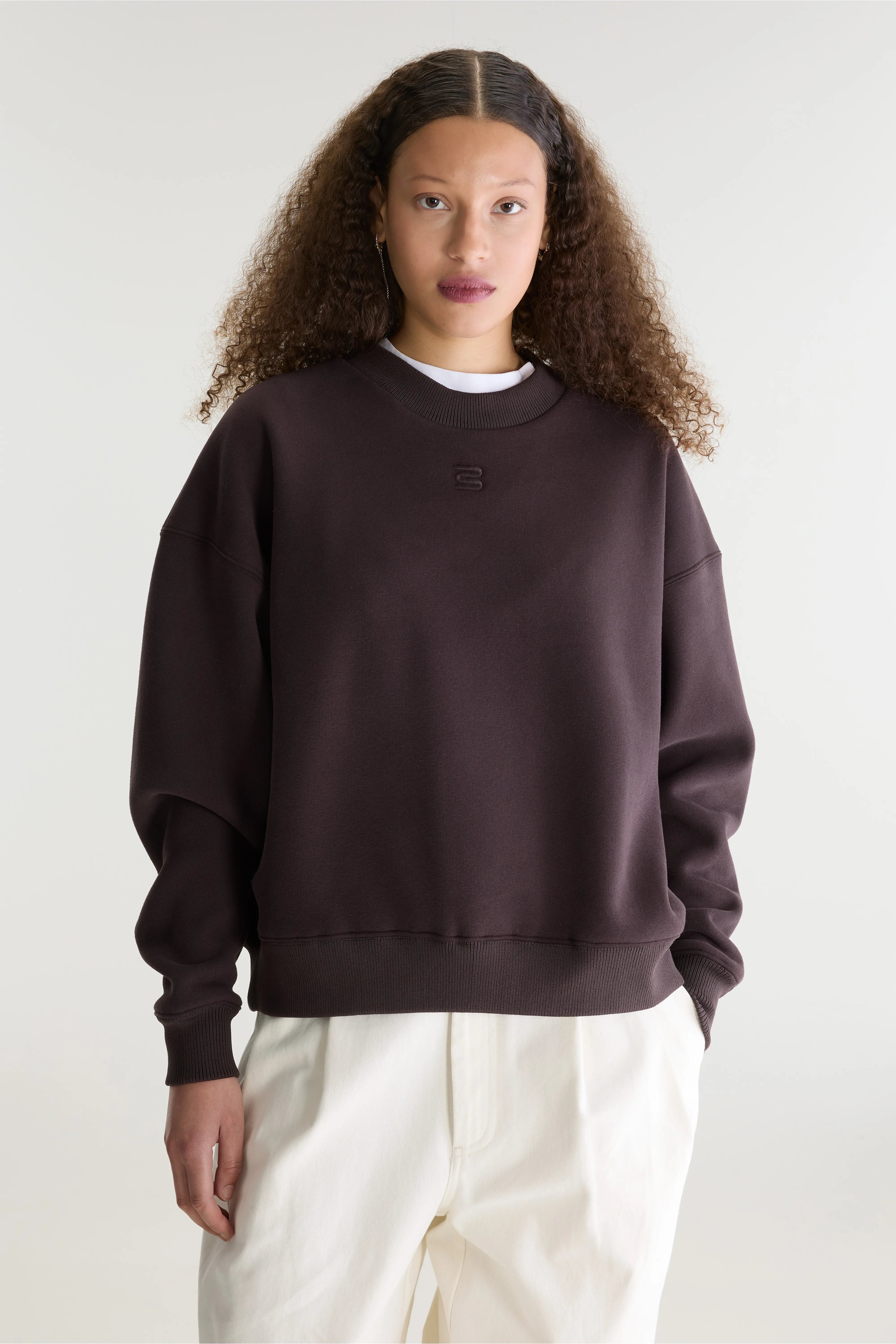 Sweatshirt col rond Temi (262 / W / DARK ROAST)