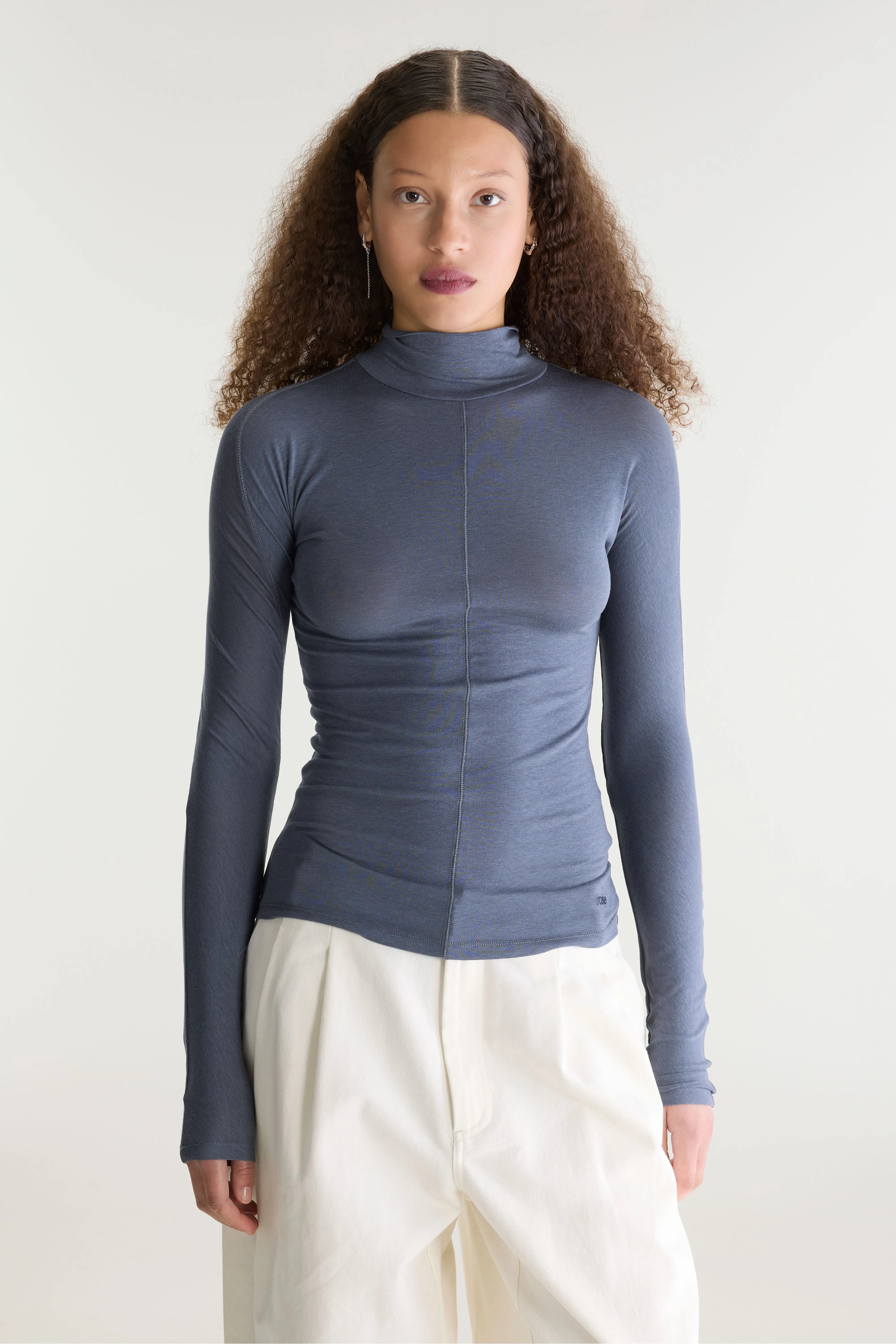 T-shirt col roulé Flawy (262 / W / TEMPETE)