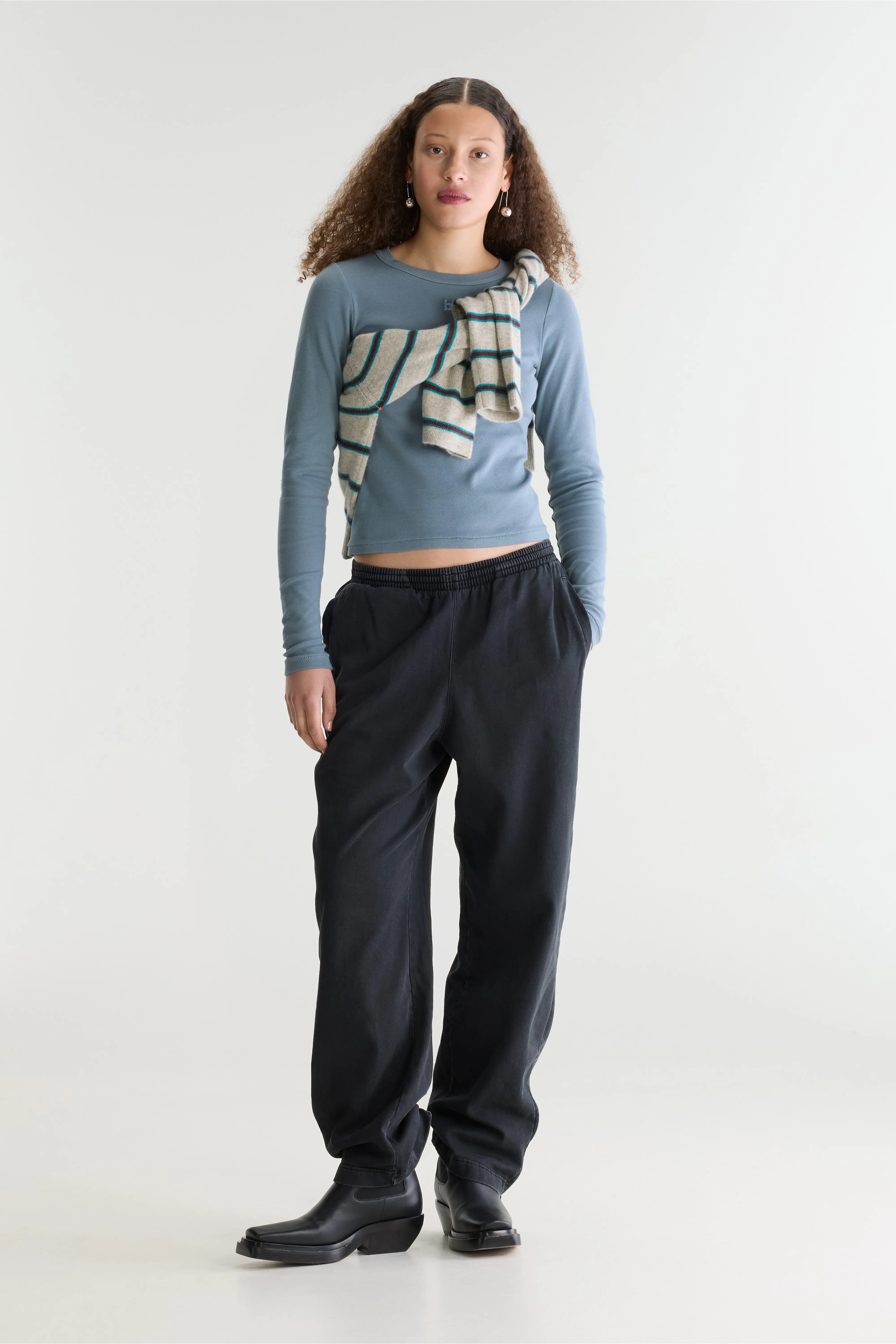 Fira relaxte joggingbroek (262 / W / OFF BLACK)
