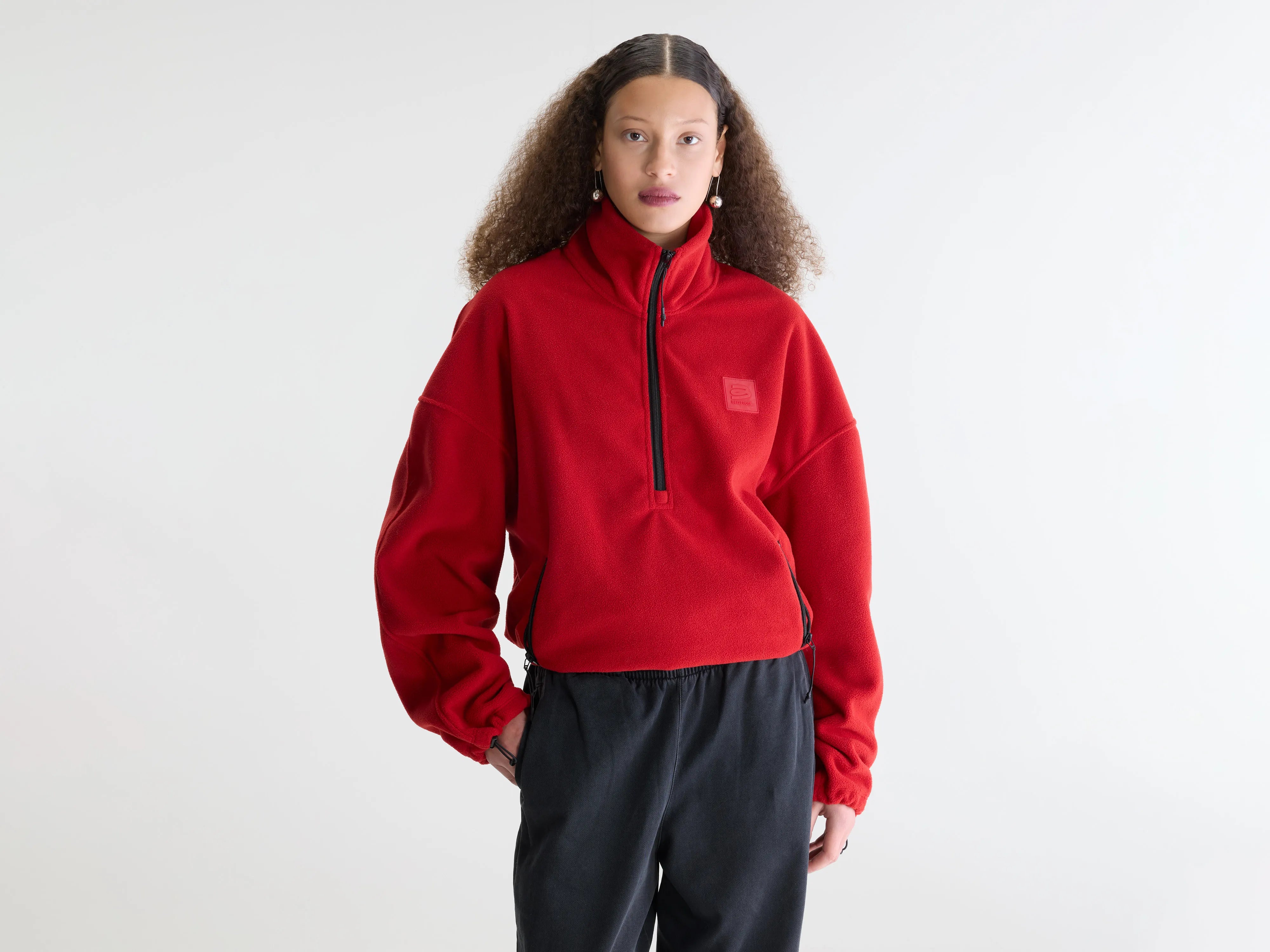 Sweatshirt à demi-zip Josie (262 / W / ECARLATE)