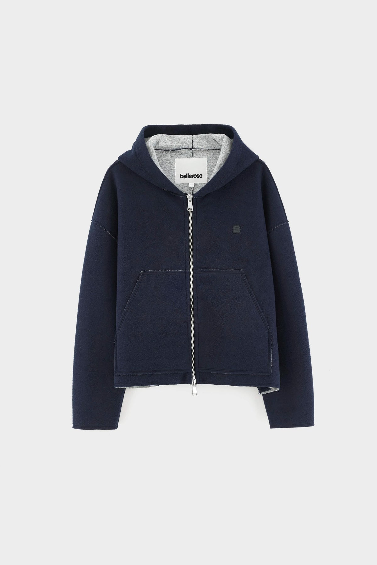 Fannel sweatshirt met capuchon (262 / W / NAVY)