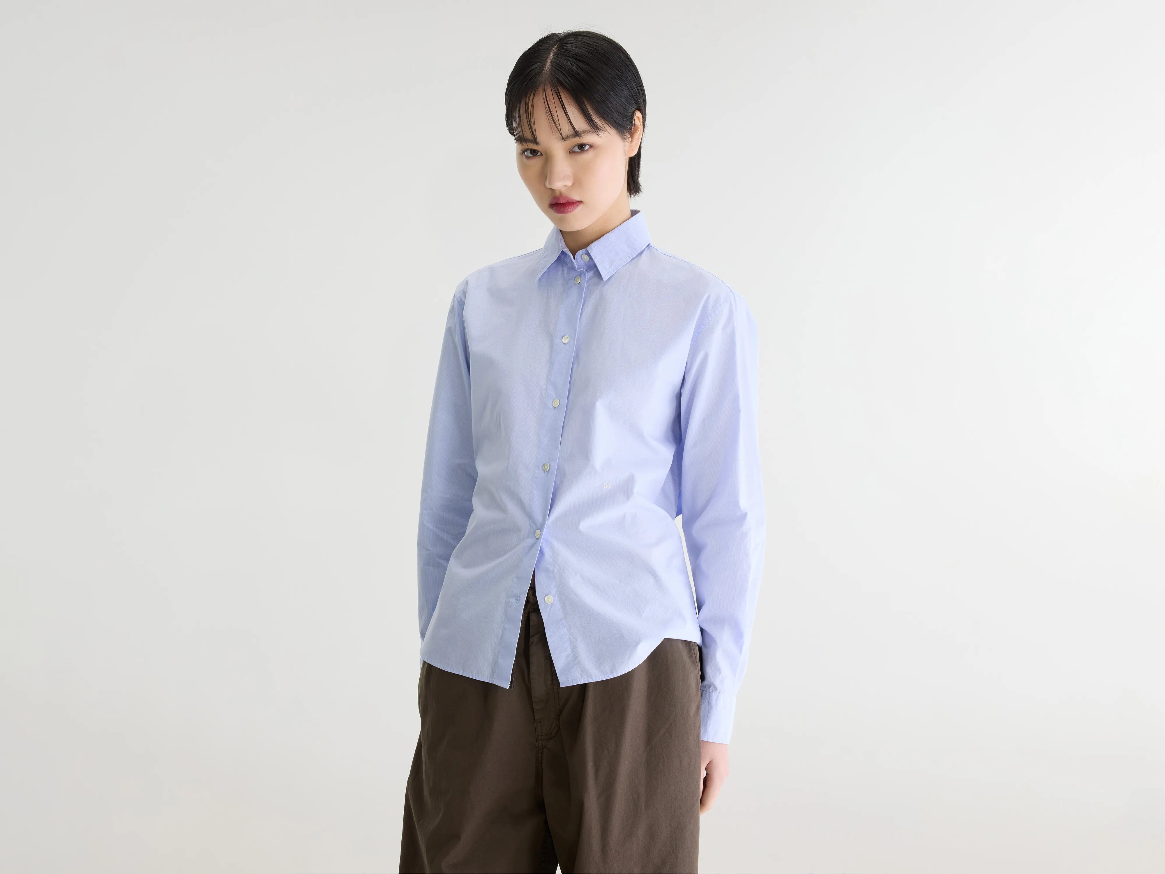 Grey striped shirt (262 / W / STRIPE H)