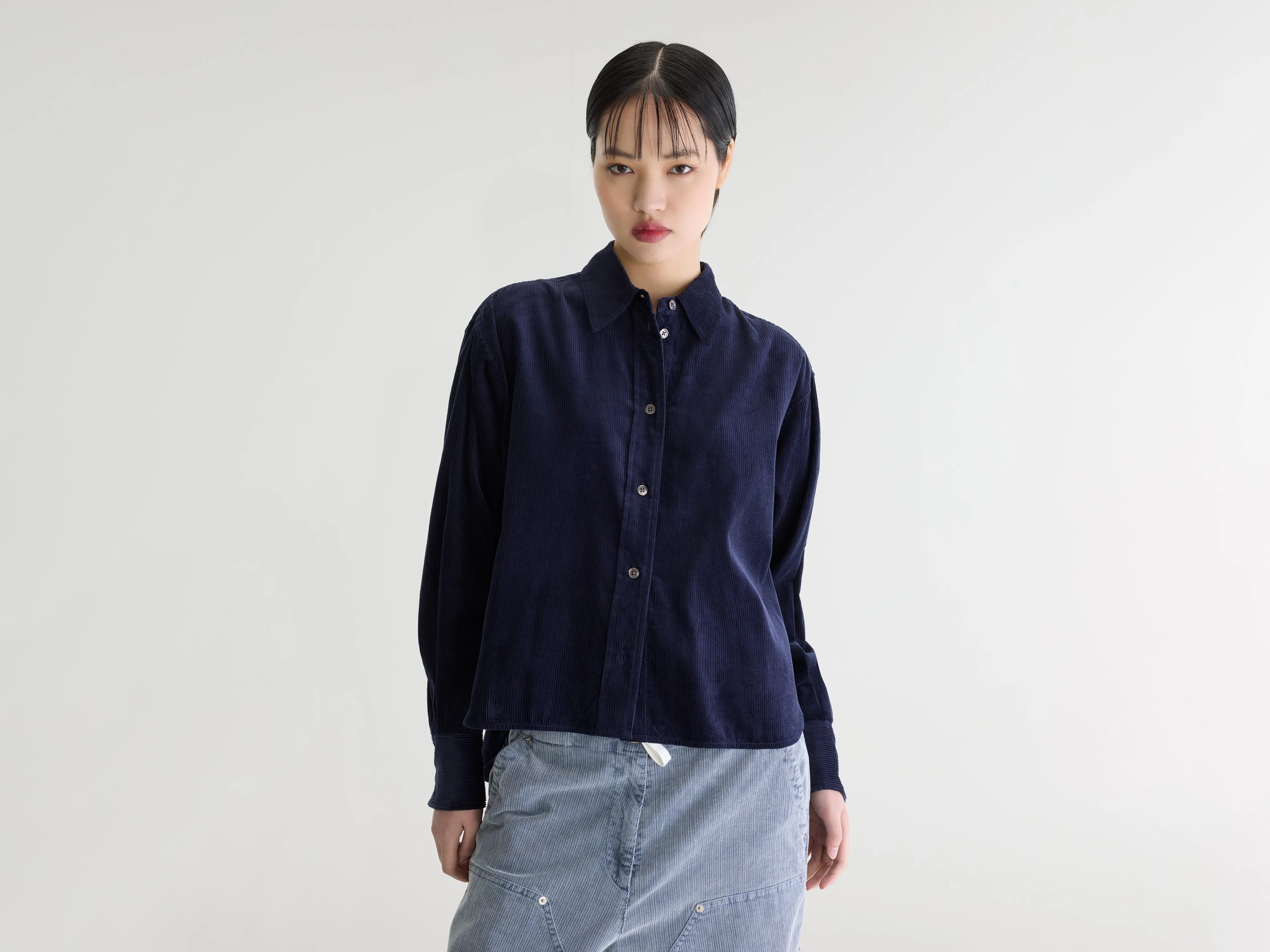 Jullia baby-cord shirt (262 / W / CAPTAIN)