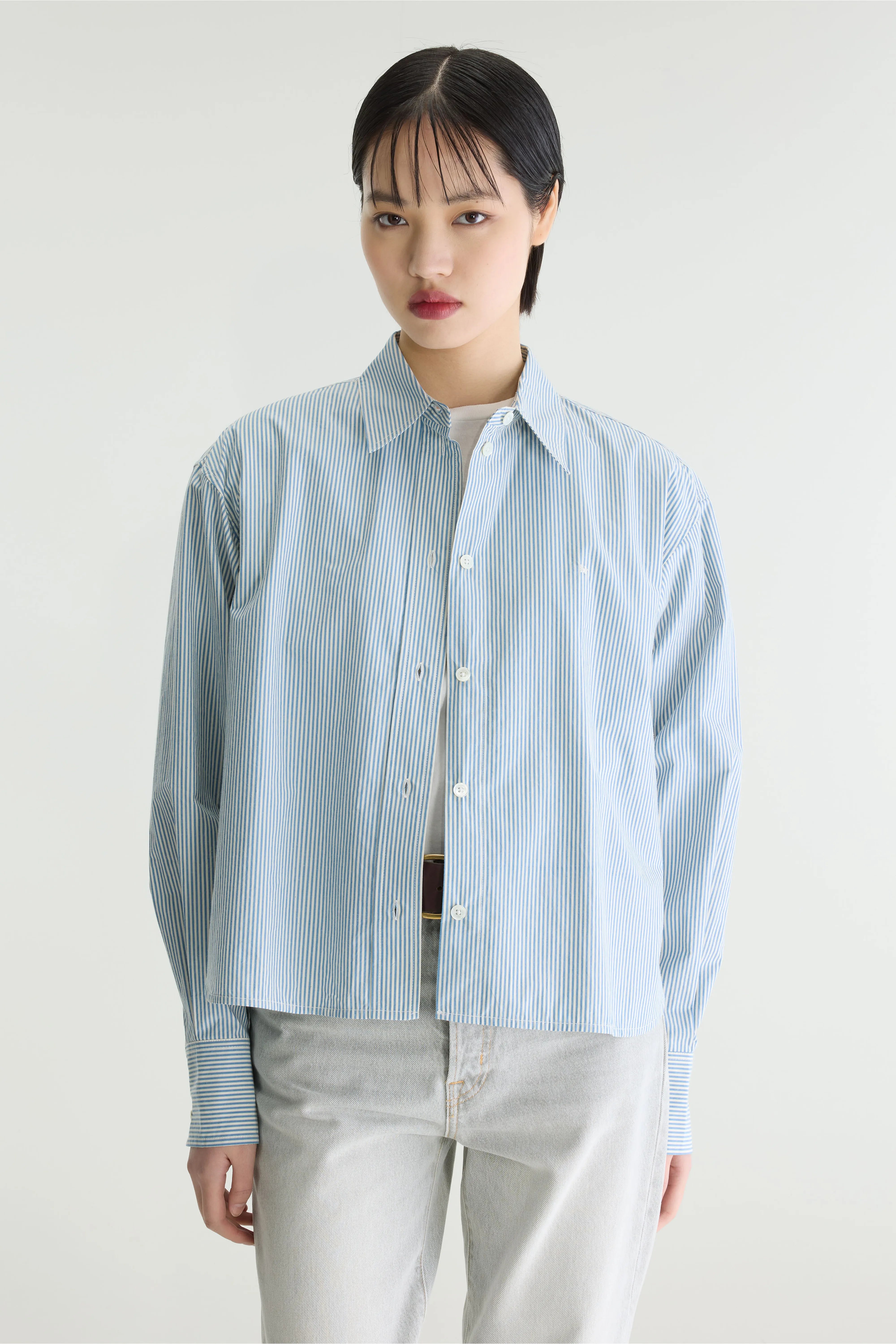 Chemise rayée en popeline Jullia (262 / W / STRIPE A)