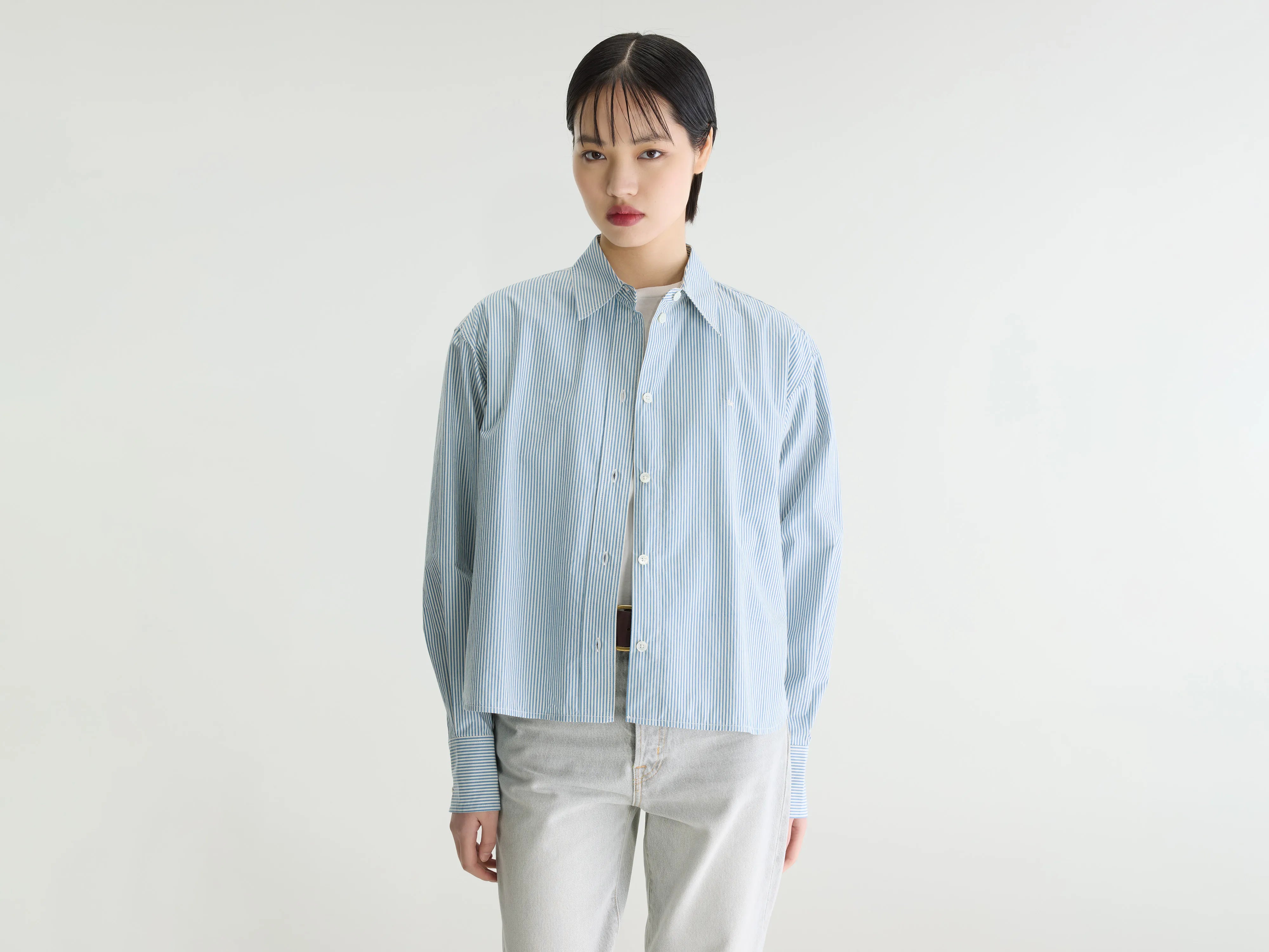 Chemise rayée en popeline Jullia (262 / W / STRIPE A)