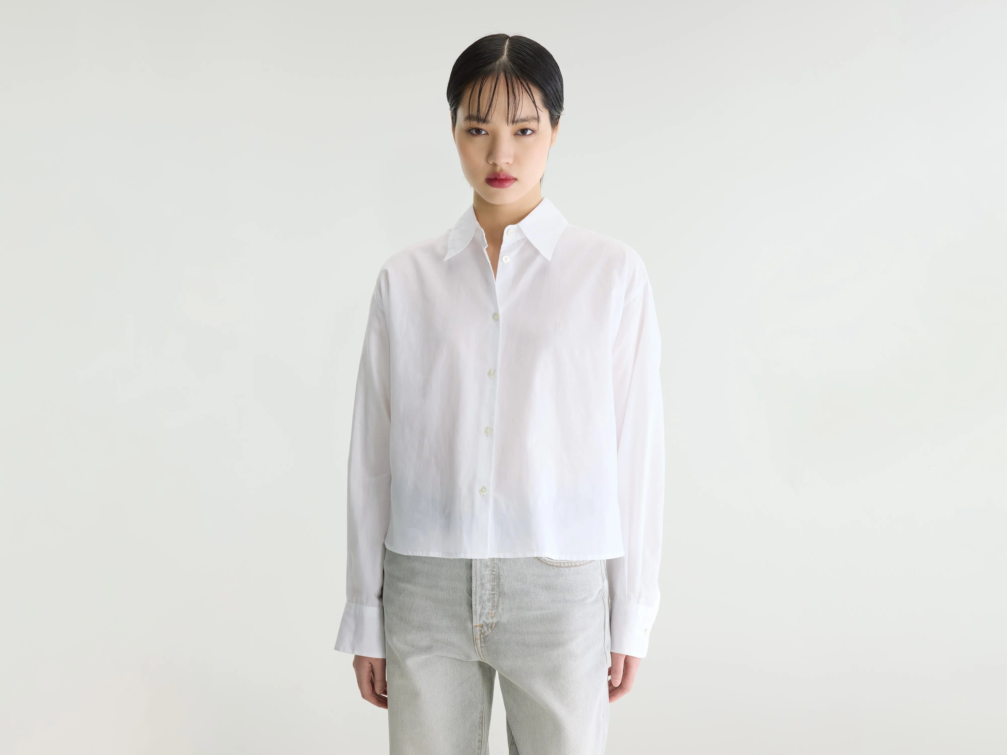 Java poplin shirt (262 / W / WHITE)