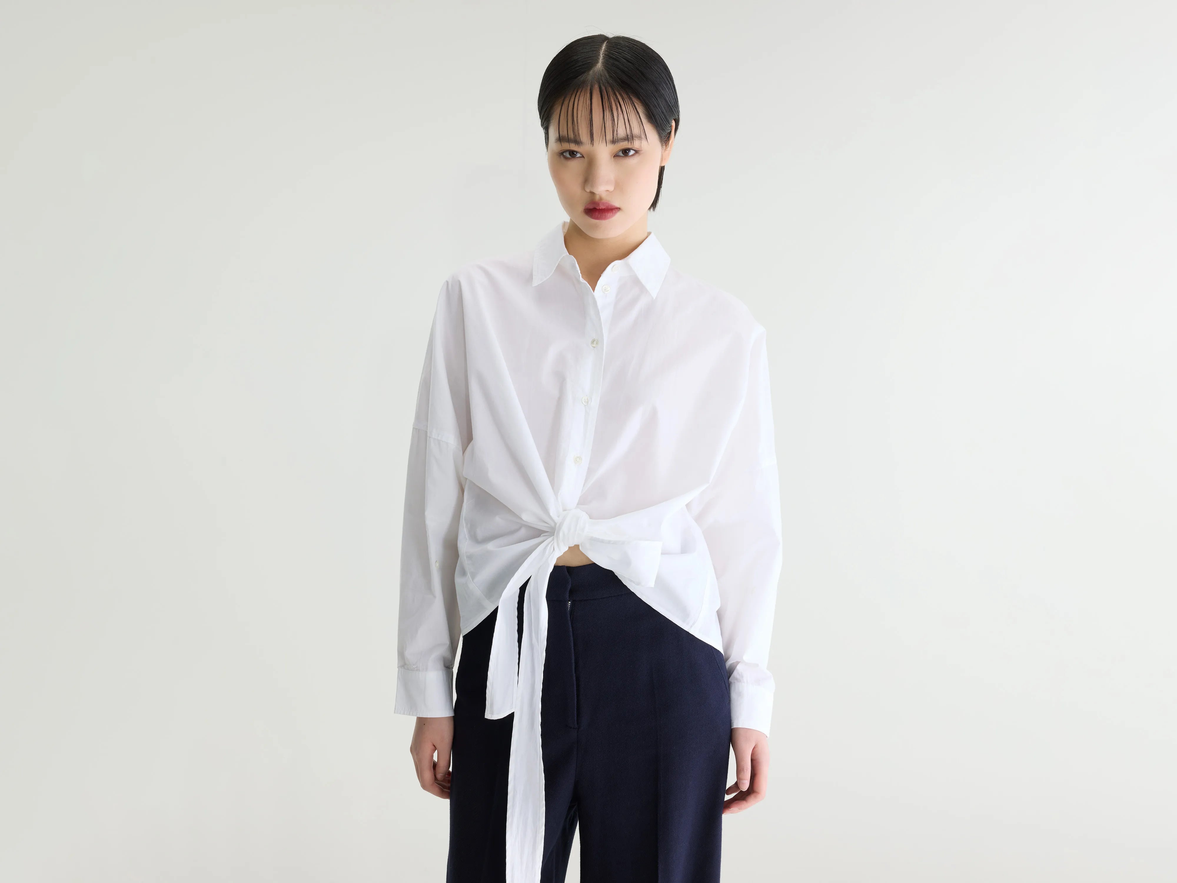 Candice popeline shirt (262 / W / WHITE)