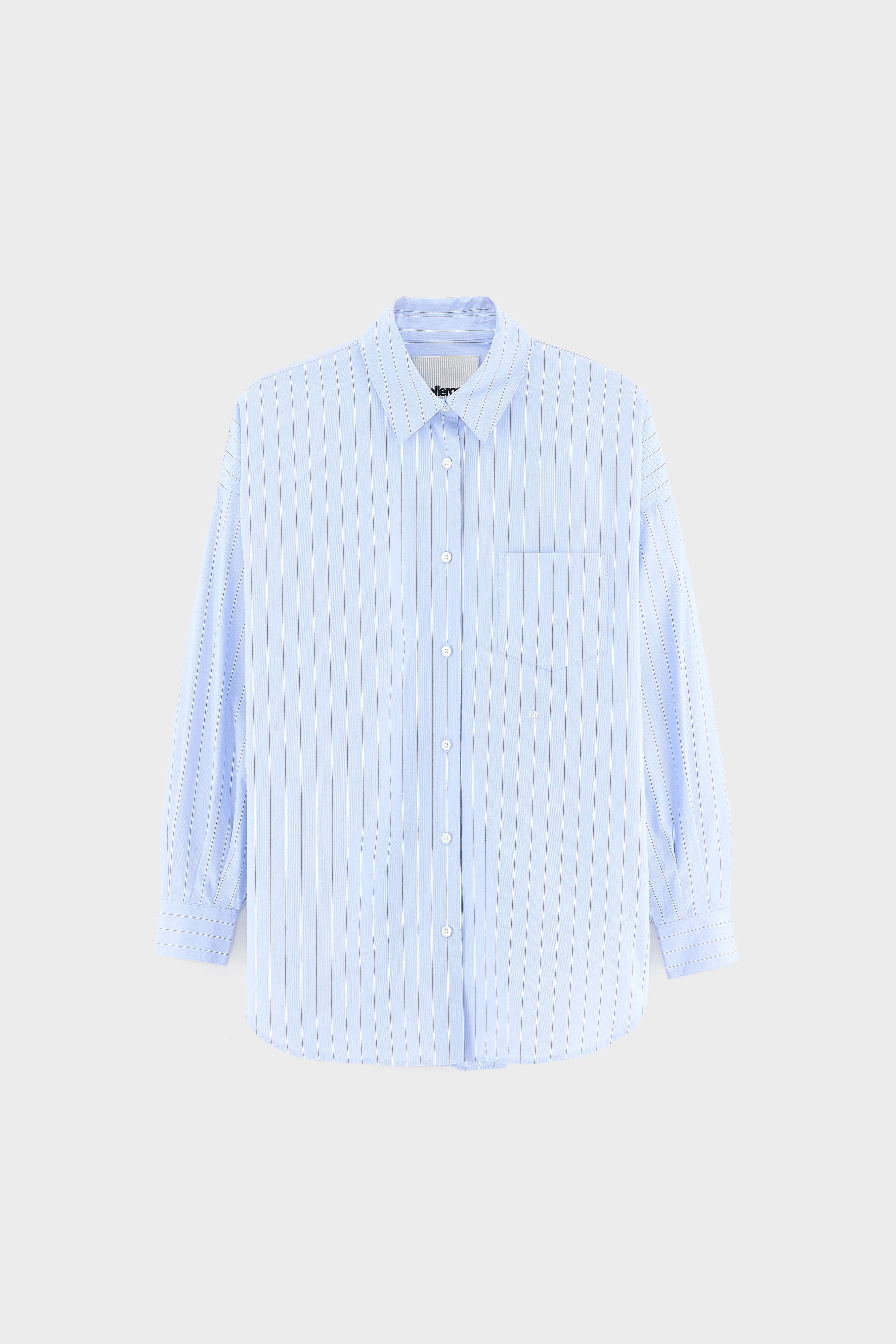 Giorgia gestreepte popeline hemd (262 / W / STRIPE A)