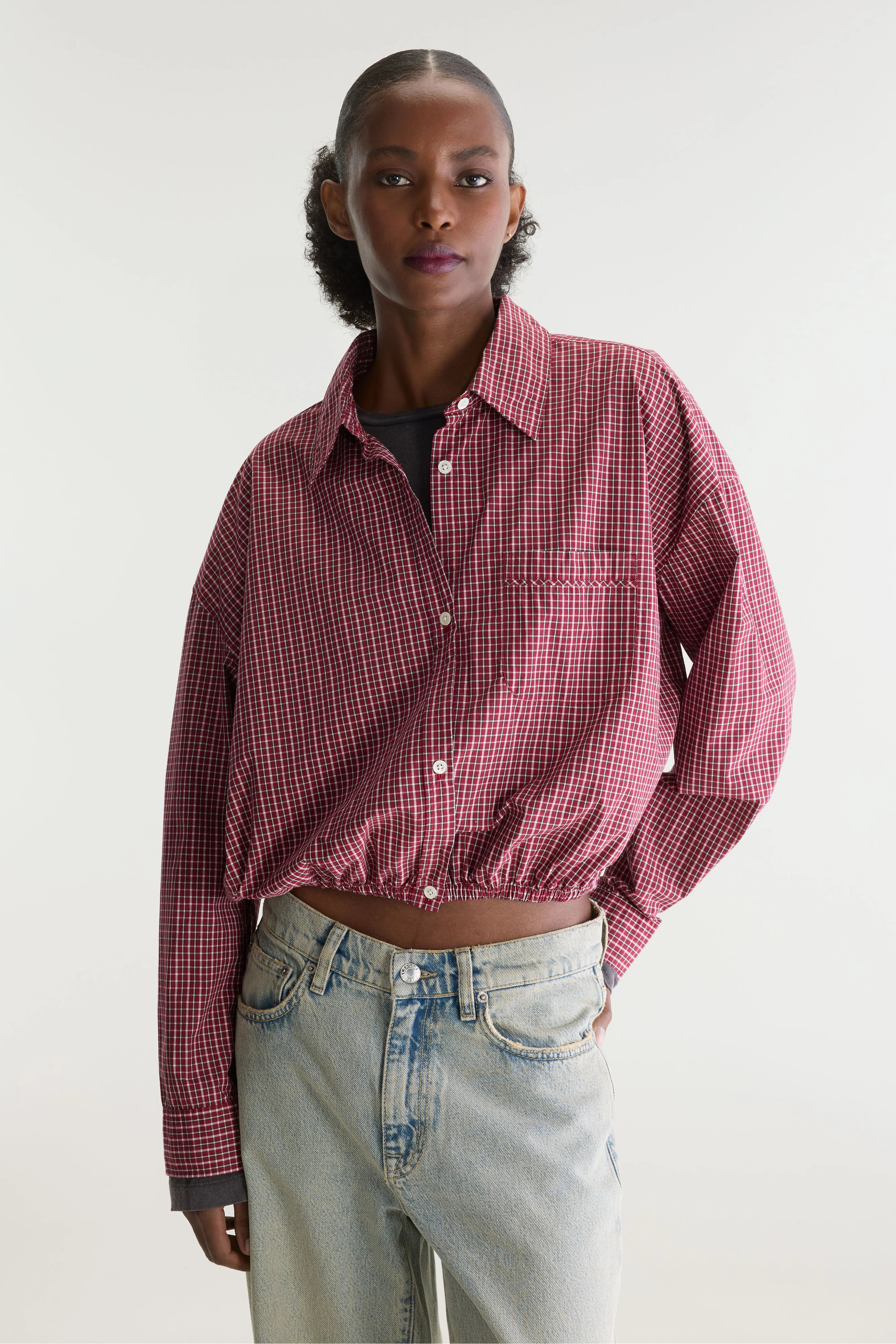 Gemma micro-checked shirt (262 / W / CHECK G)