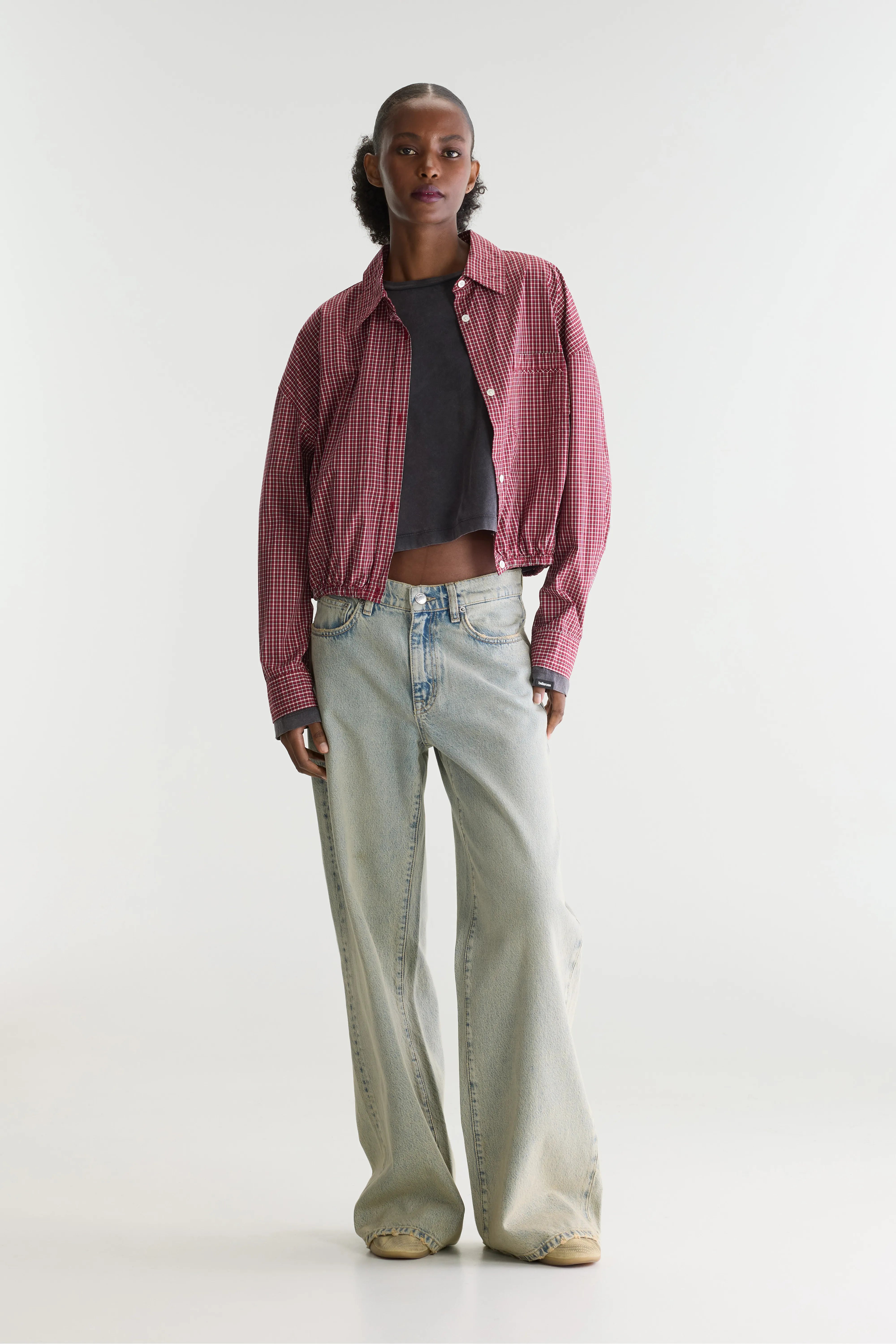 Gemma micro-checked shirt (262 / W / CHECK G)