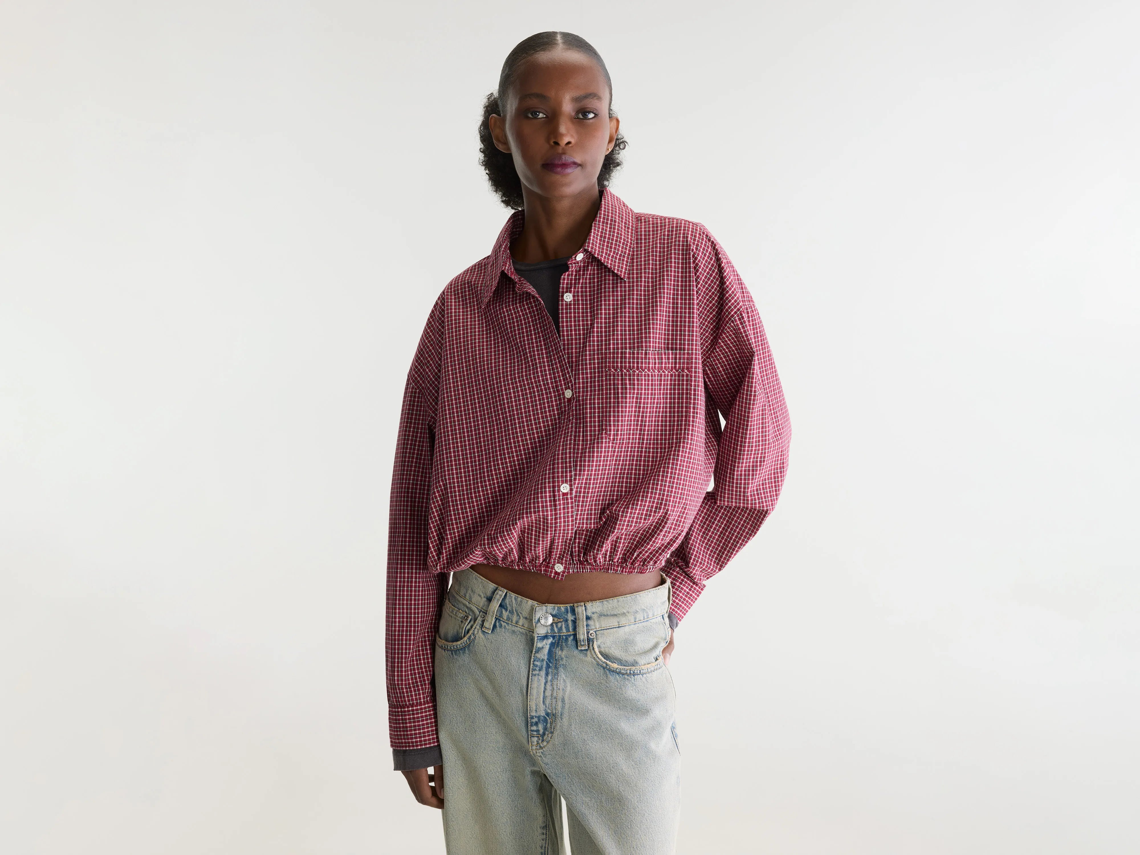 Gemma micro-checked shirt (262 / W / CHECK G)