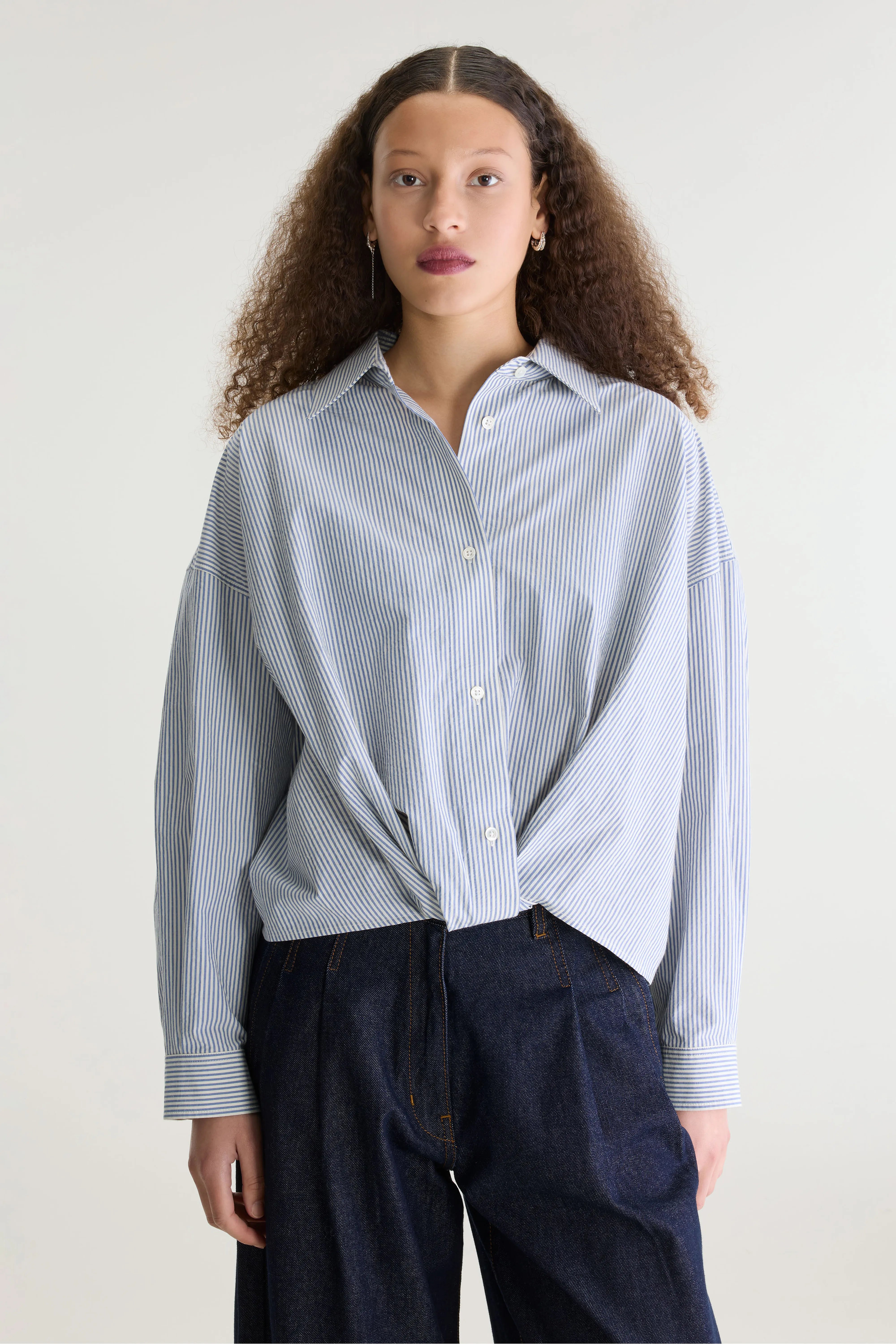 Chemise en popeline rayée Tonny (262 / W / STRIPE A)