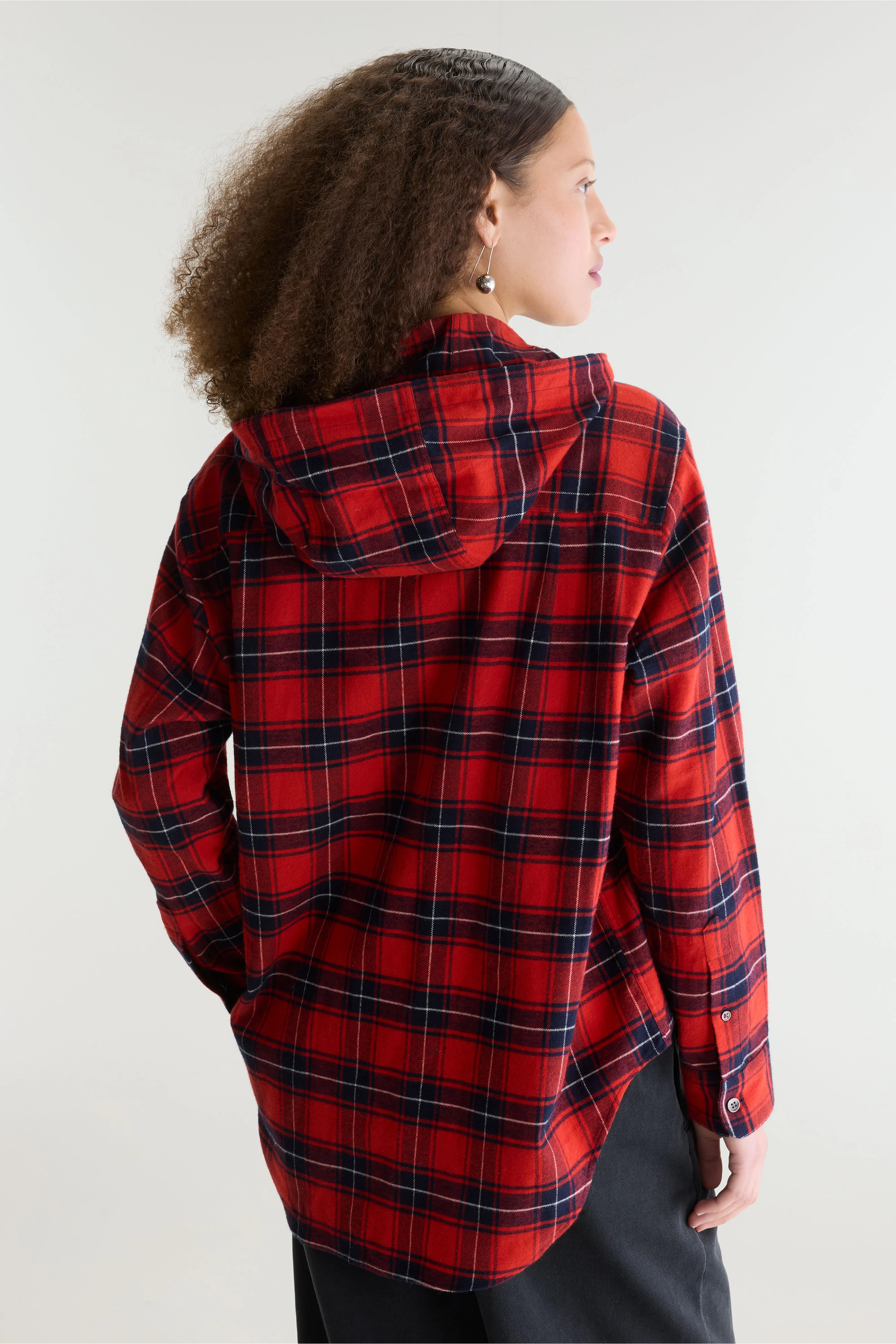 Jangle hooded checked shirt (262 / W / CHECK B)