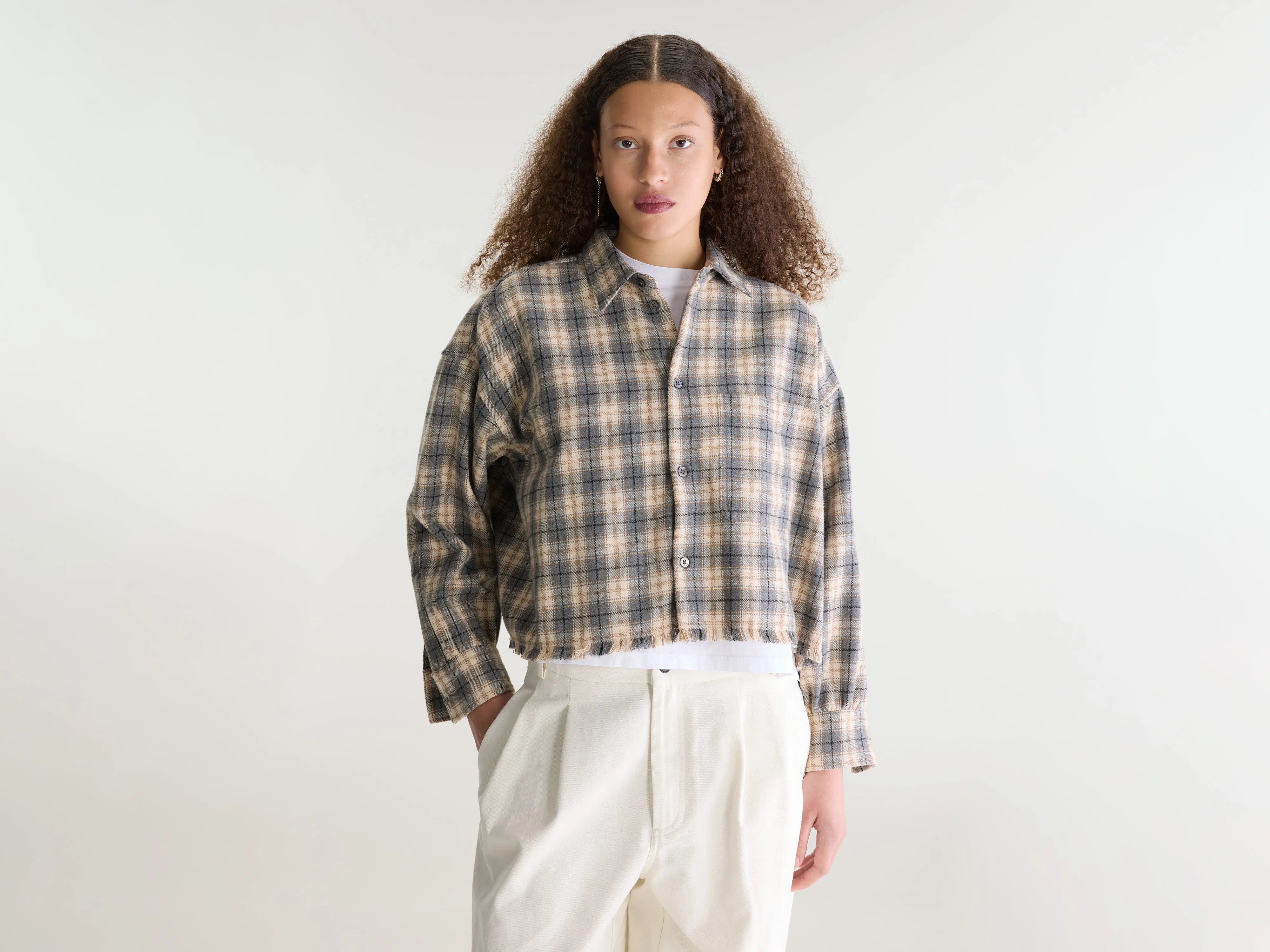 Jonnie cropped geruit hemd (262 / W / CHECK A)