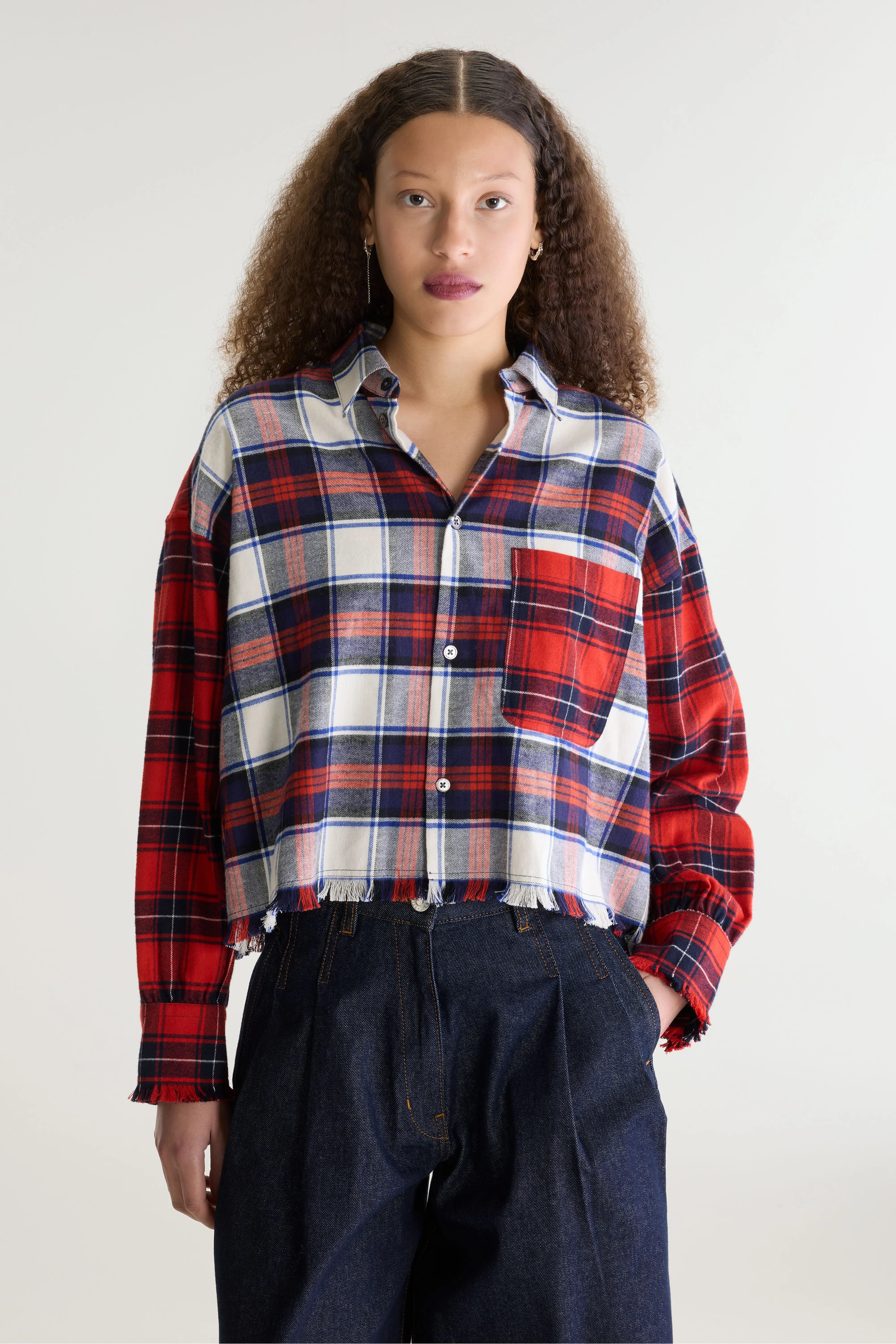 Jonnie cropped geruit hemd (262 / W / CHECK A)