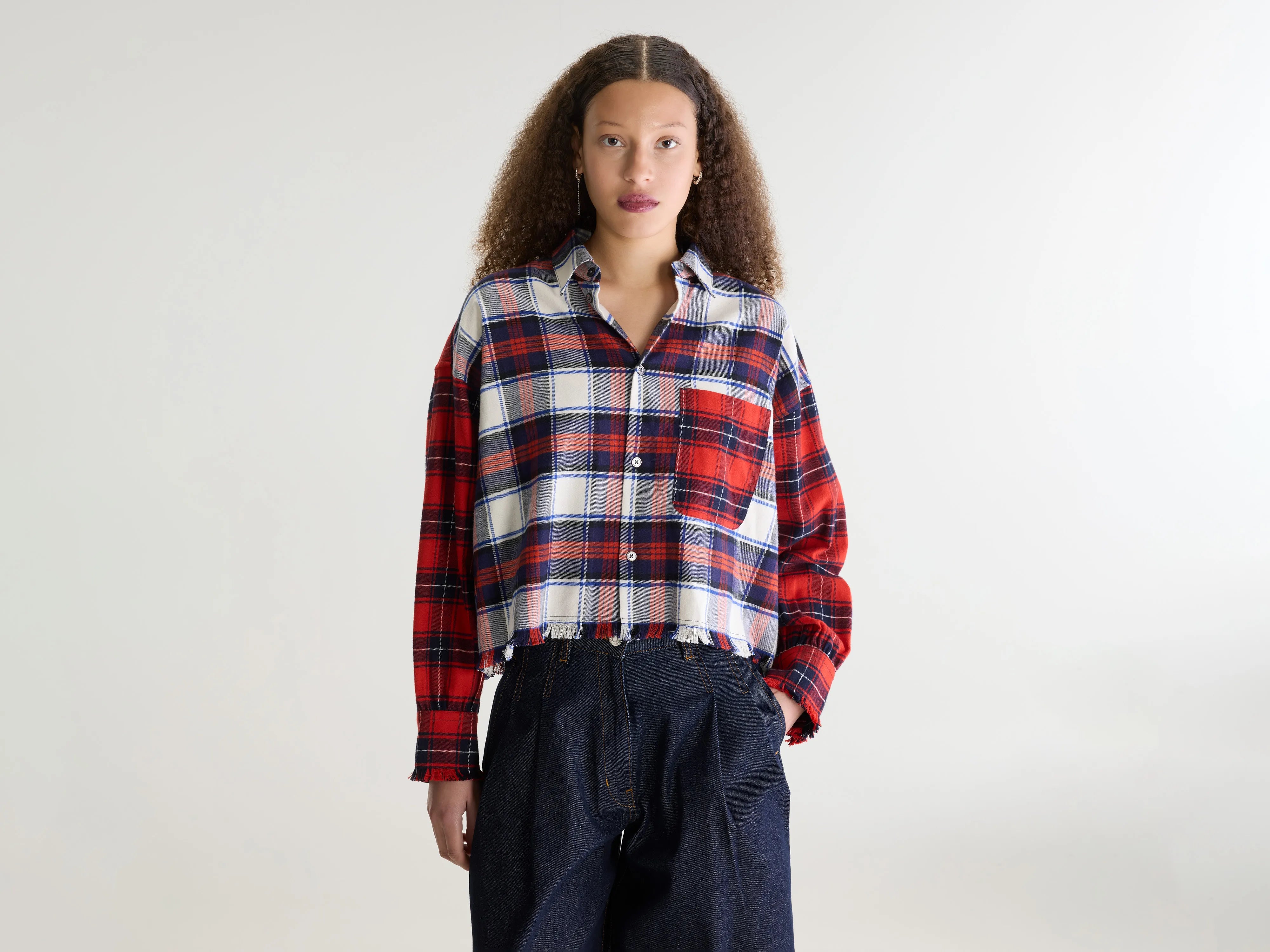 Jonnie cropped geruit hemd (262 / W / CHECK A)