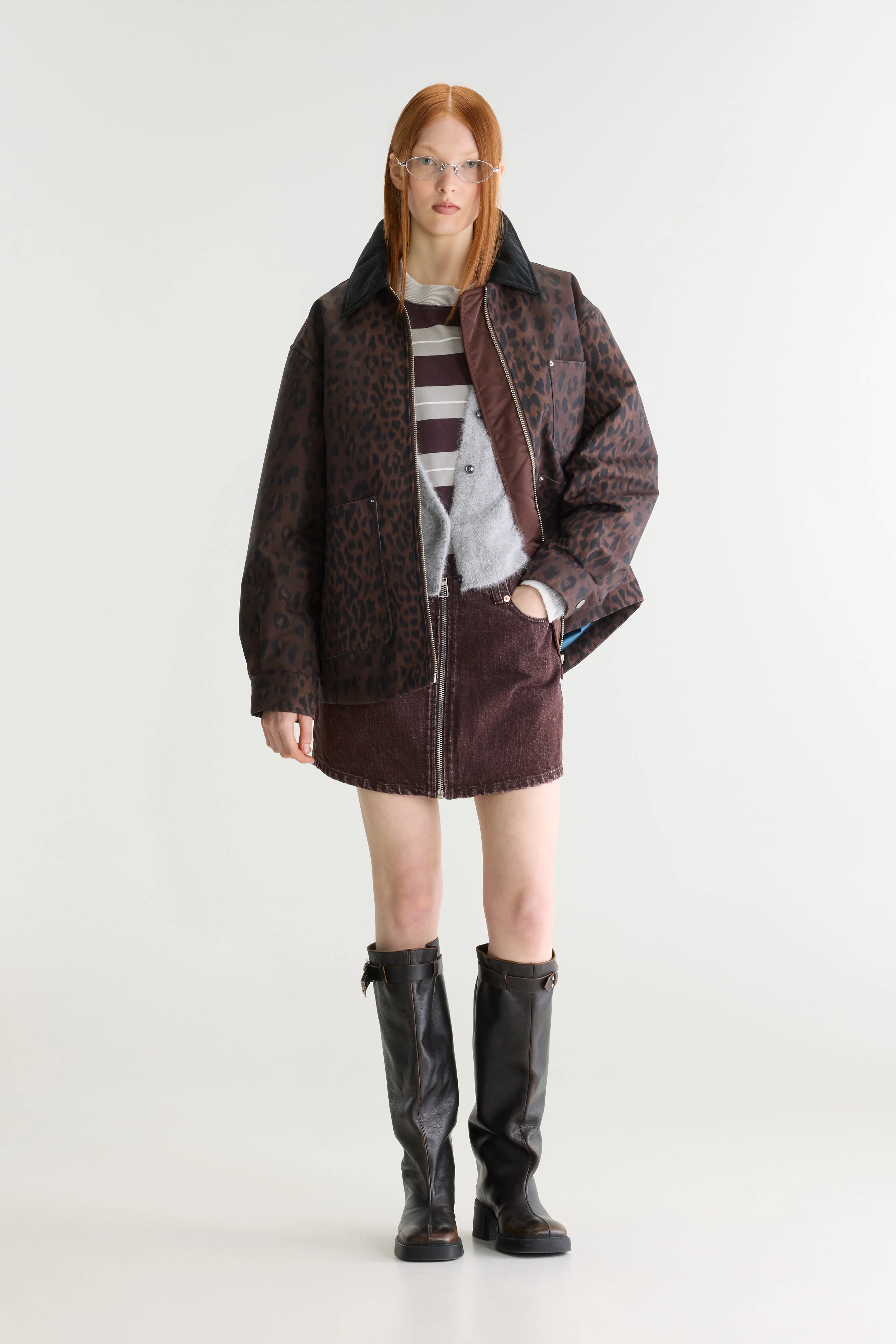 Jaimee jas met luipaardprint (262 / W / DISPLAY A)